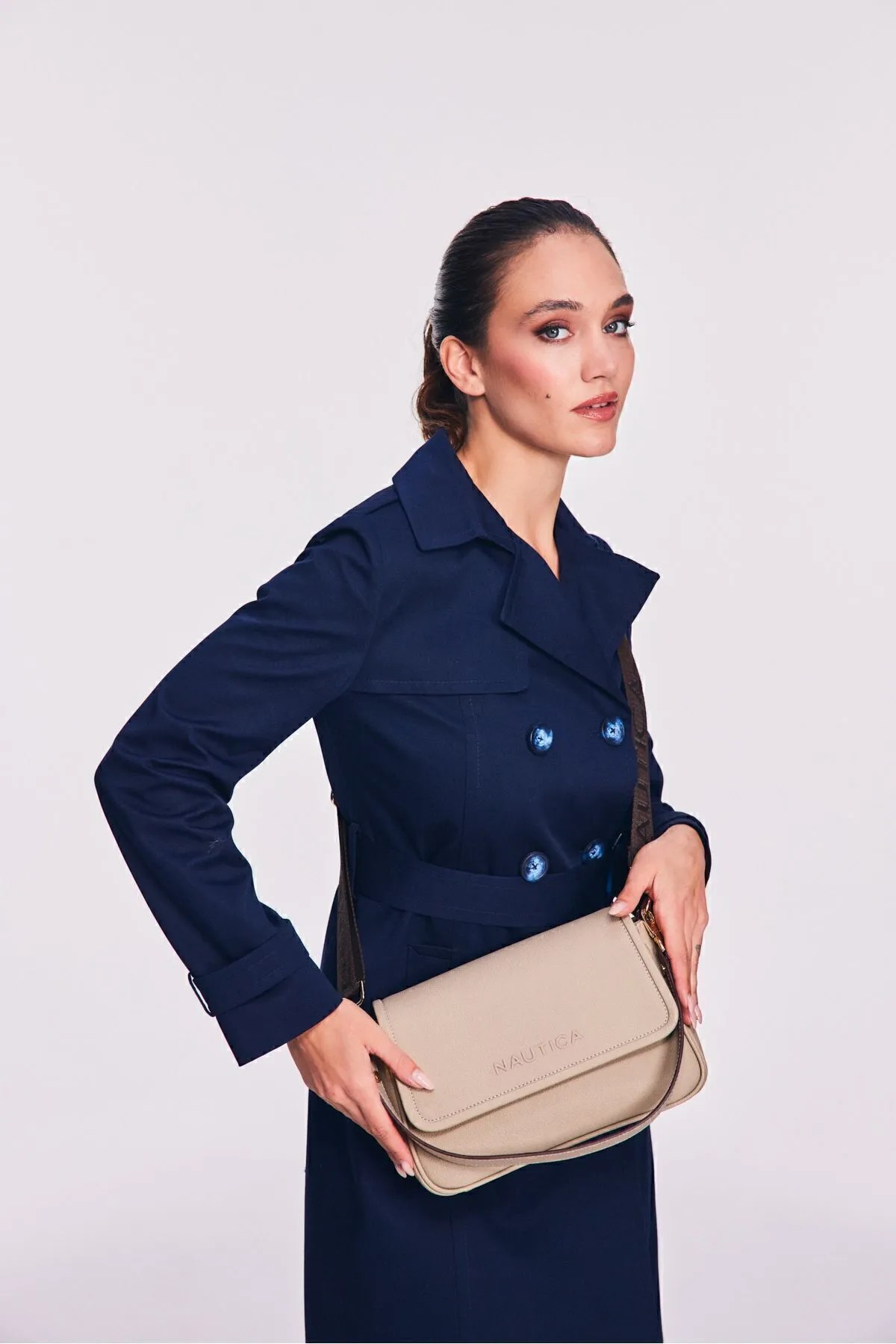 Nautica CN6509T Kadın Omuz Çantası - ÇAKIL