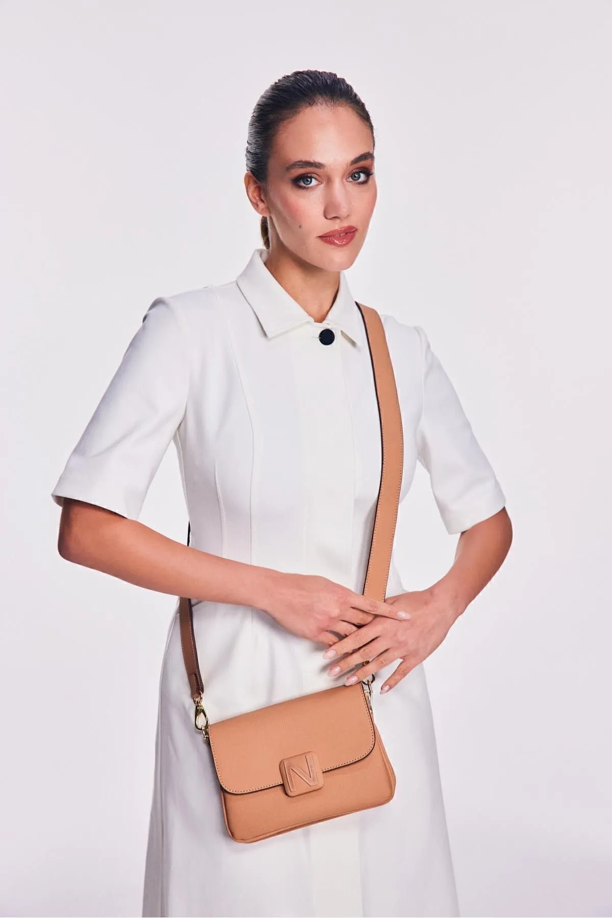 Nautica CN6508T Kadın Omuz Çantası - LATTE