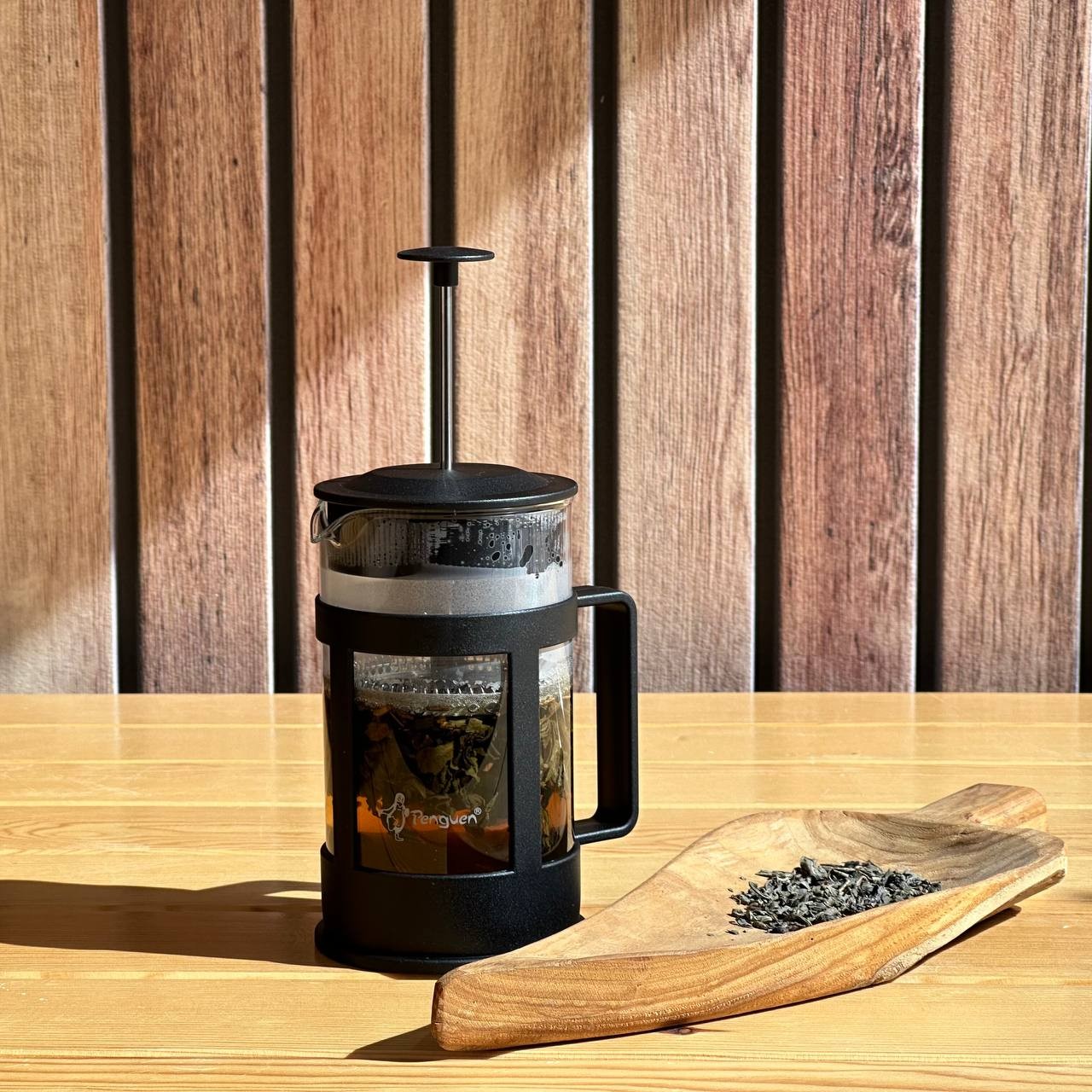 French Press Süzgeçli Çay Kahve Kupası 600 ml