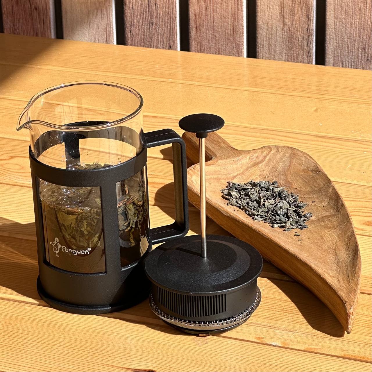 French Press Süzgeçli Çay Kahve Kupası 600 ml