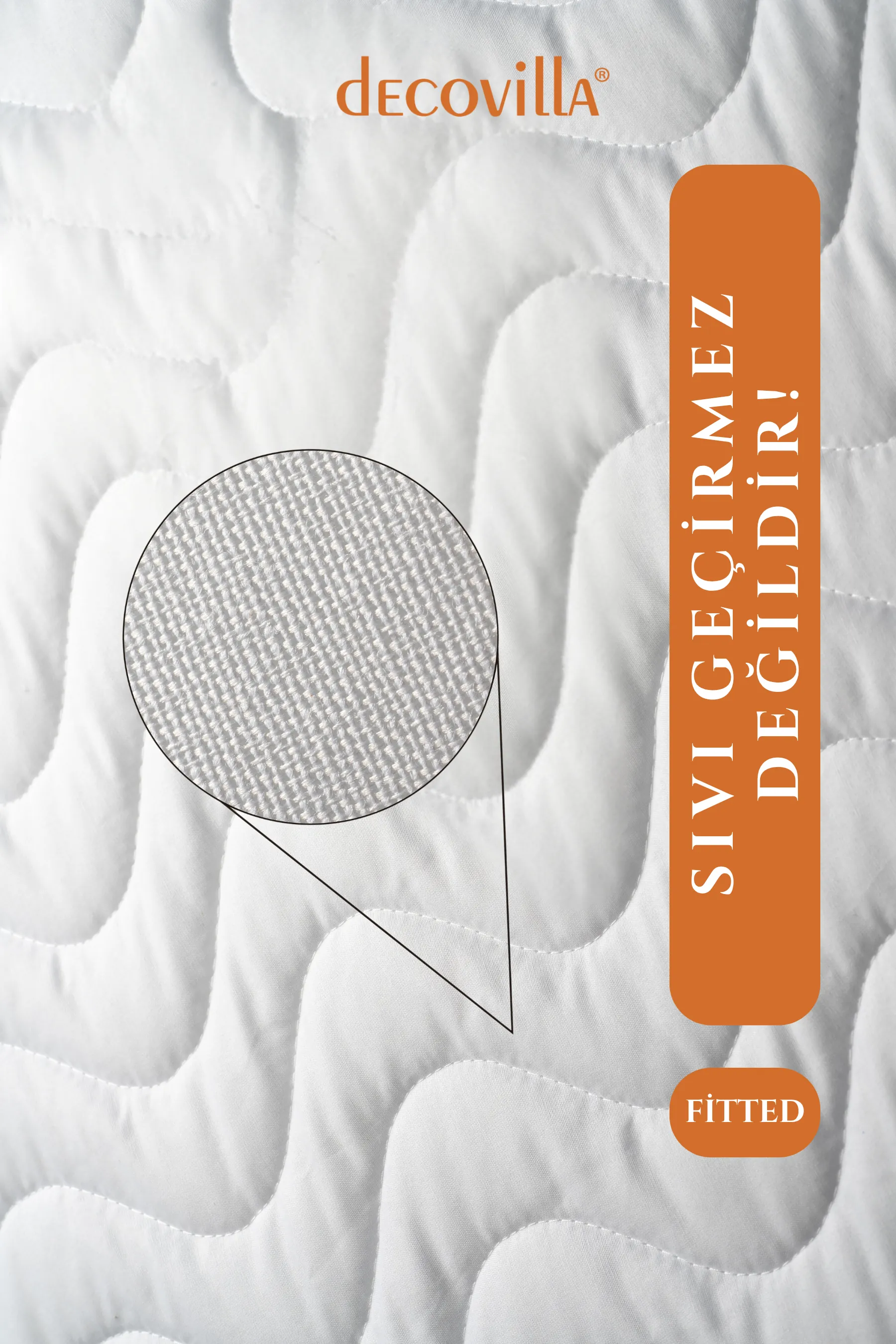 Kapitone Fitted Telalı Yatak Koruyucu Çarşaf Alez