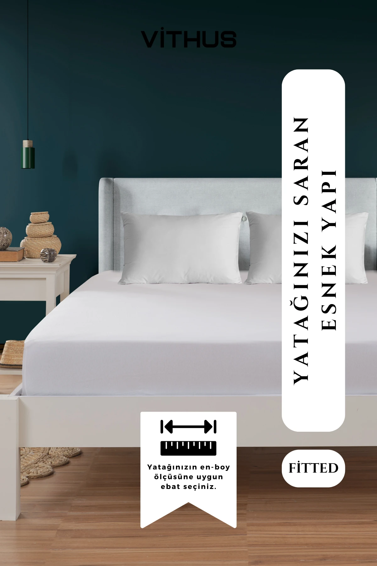 %100 Pamuk Penye Lastikli Çarşaf Tek Kişilik, Çift Kişilik ve Battal Boy