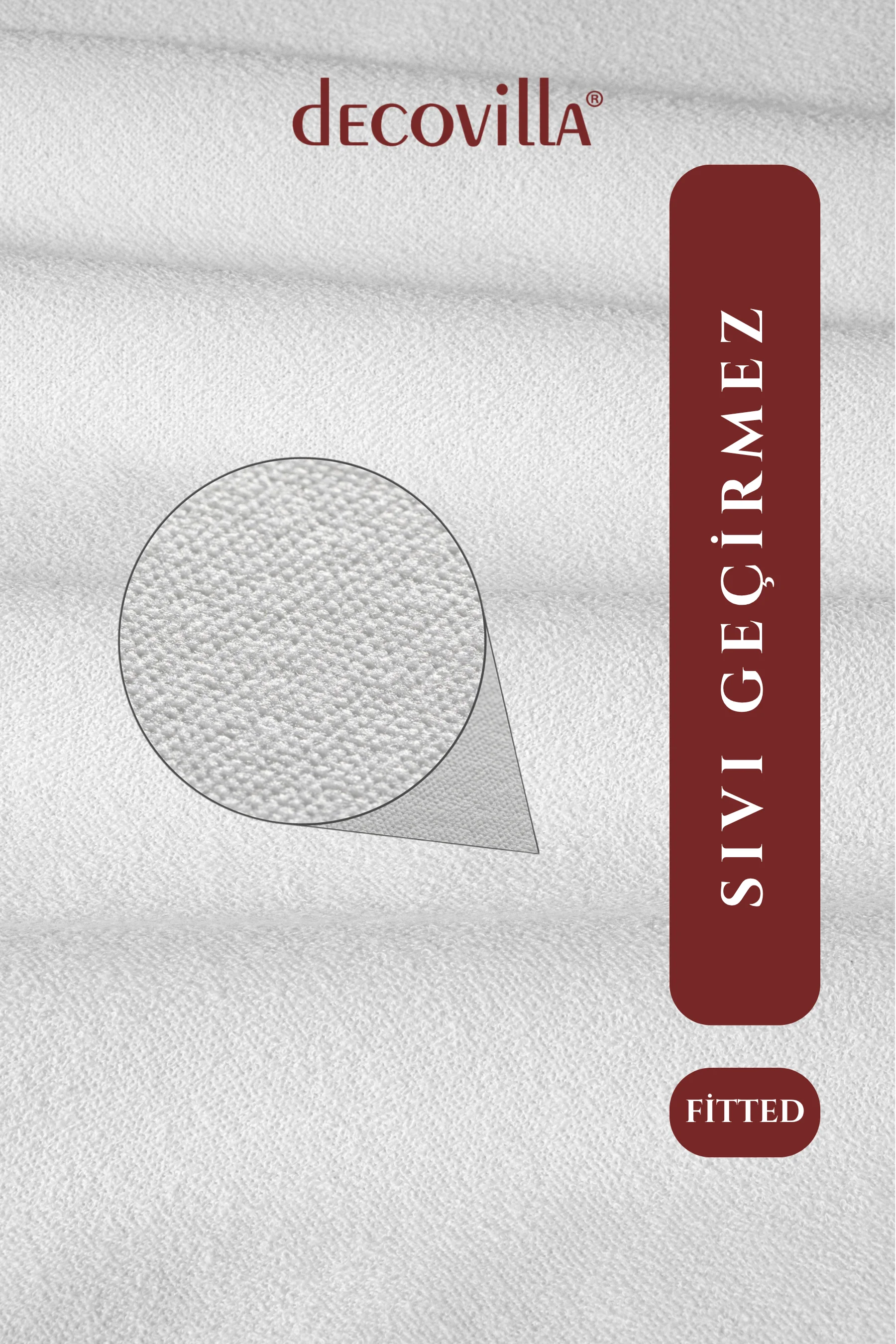 Pamuklu Fitted Full Kenar Su Sıvı Geçirmez Yatak Koruyucu Alez Çarşaf