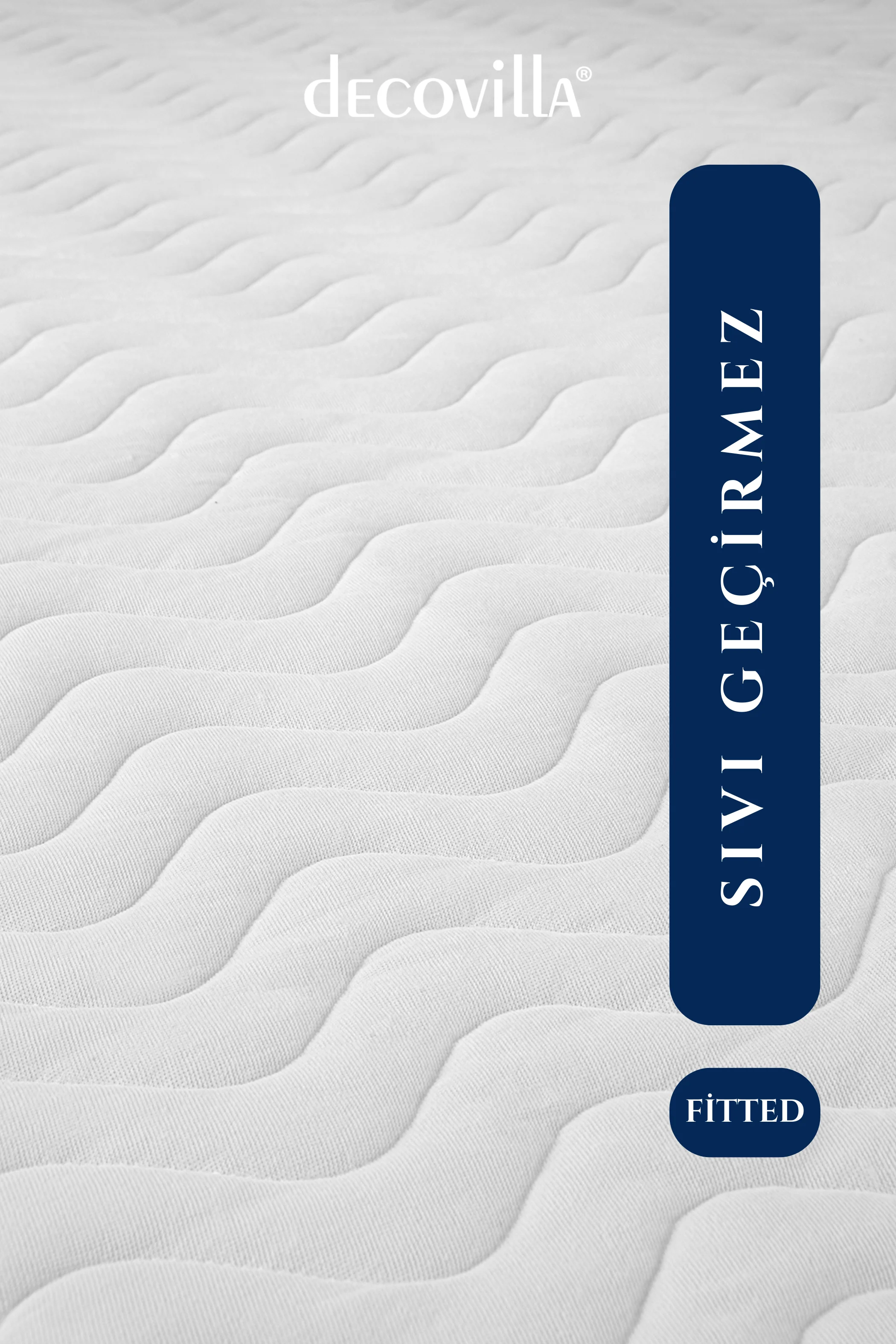 Micro Kapitone Fitted Full Kenar Su Sıvı Geçirmez Yatak Koruyucu Alez Çarşaf