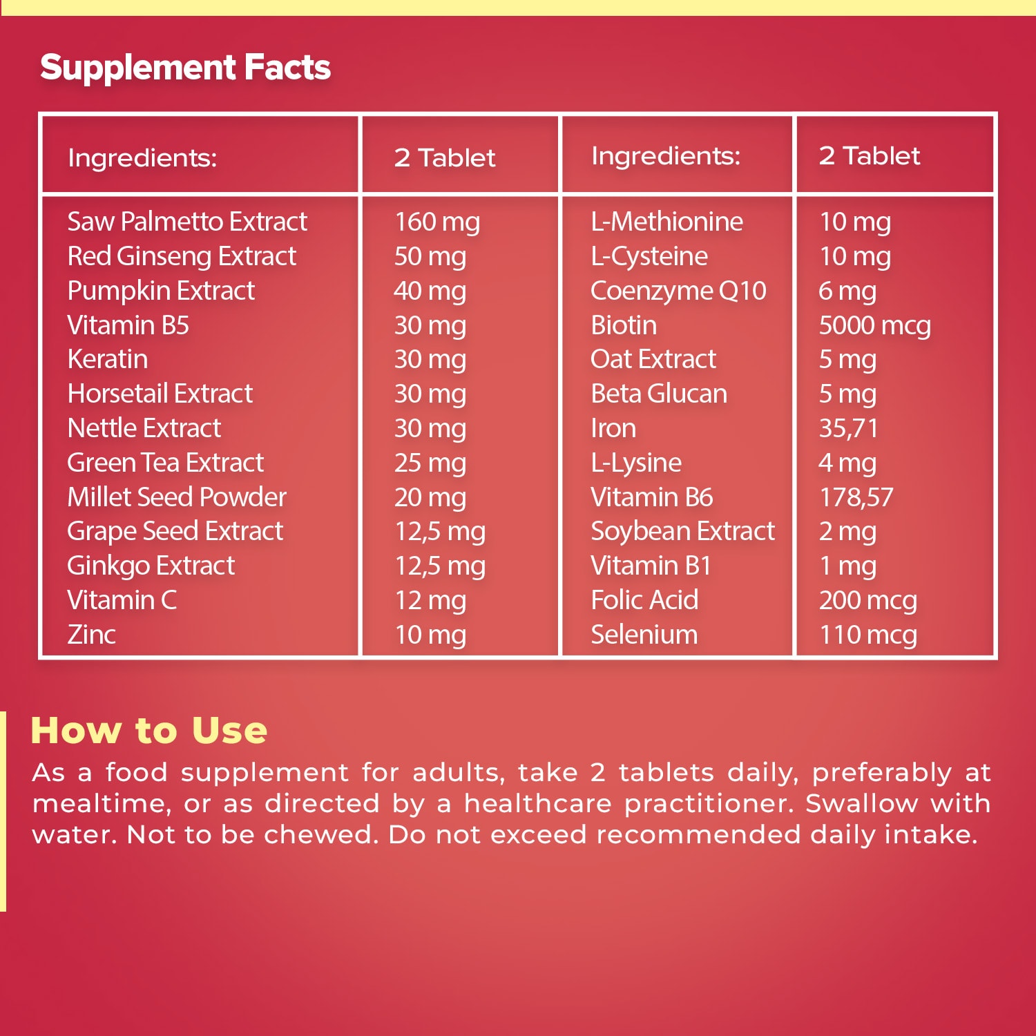 Multivitamin & Mineral Tablets