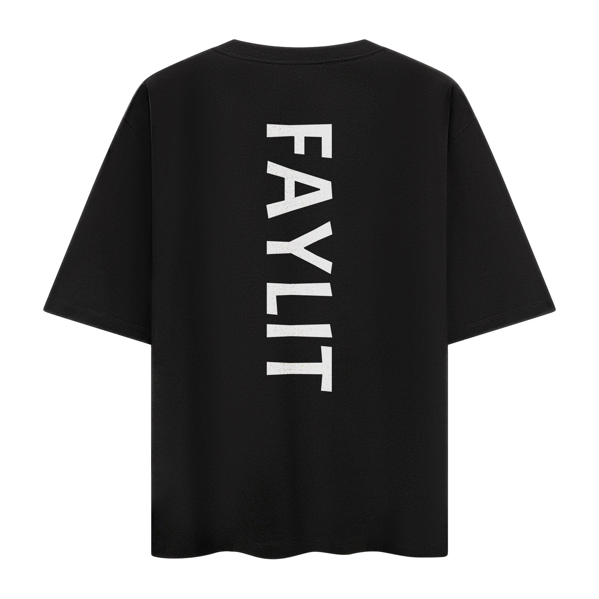 F for F Oversize Premium Unisex Siyah T-Shirt
