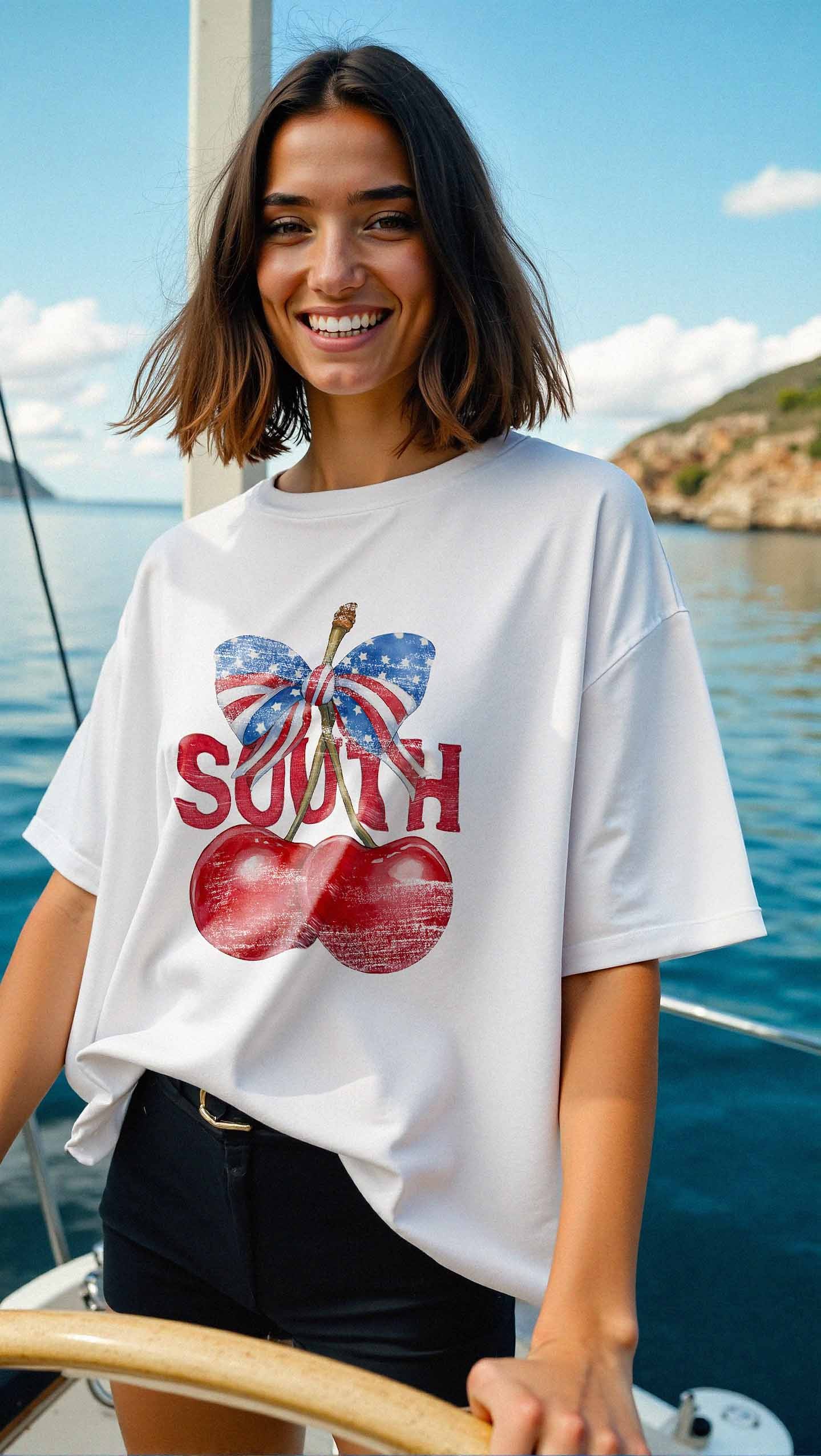 South Cherry Oversize Premium Unisex T-Shirt