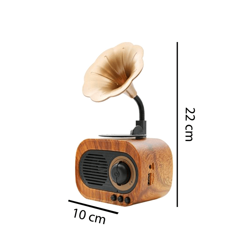 Nostalji Mini Radyo Bluetooth-Usb-Sd Kart Destekli