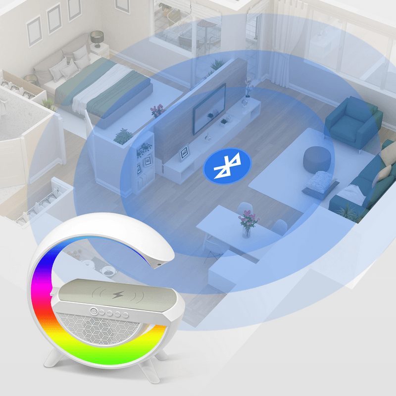 Wireless Şarj Özellikli LED Bluetooth Hoparlör G