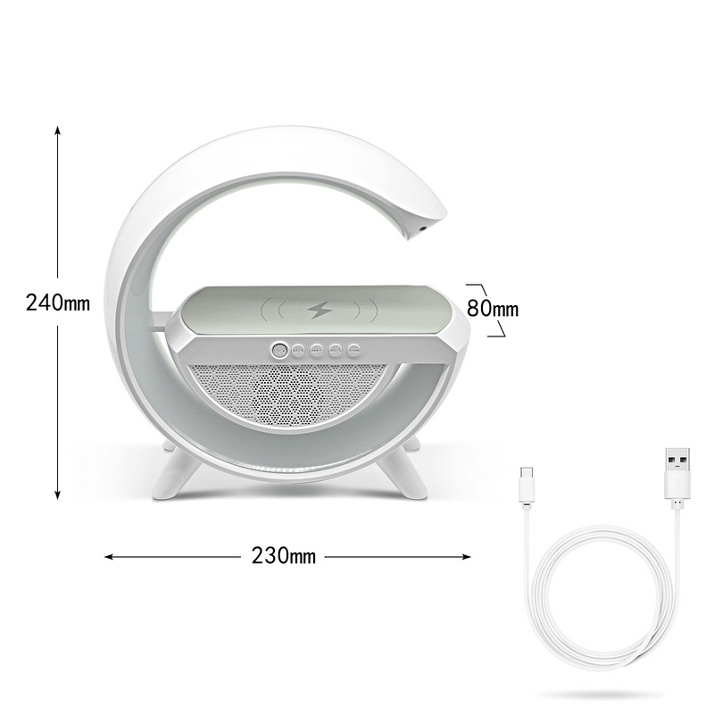 Wireless Şarj Özellikli LED Bluetooth Hoparlör G