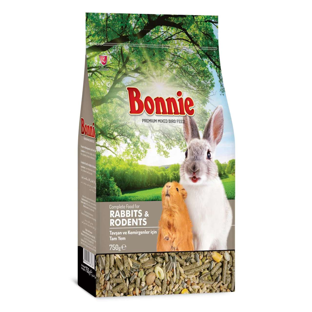 Bonnie Kuş Yemi Tavşan Ve Kemirgen 750 Gr