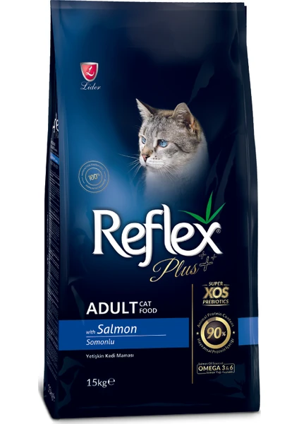 Reflex Plus Somonlu Yetişkin Kedi Maması 15 Kg