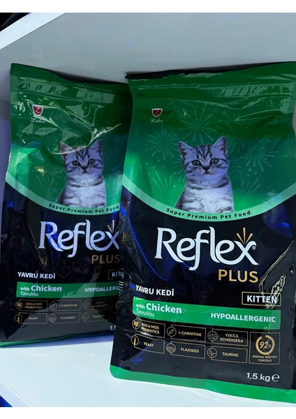 Reflex Plus Tavuklu Yavru Kedi Maması 2×1.5 kg (Toplam 3 kg)