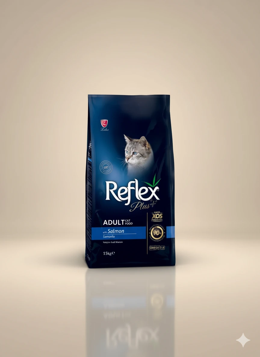 Reflex Plus Somonlu Yetişkin Kedi Maması 15 Kg