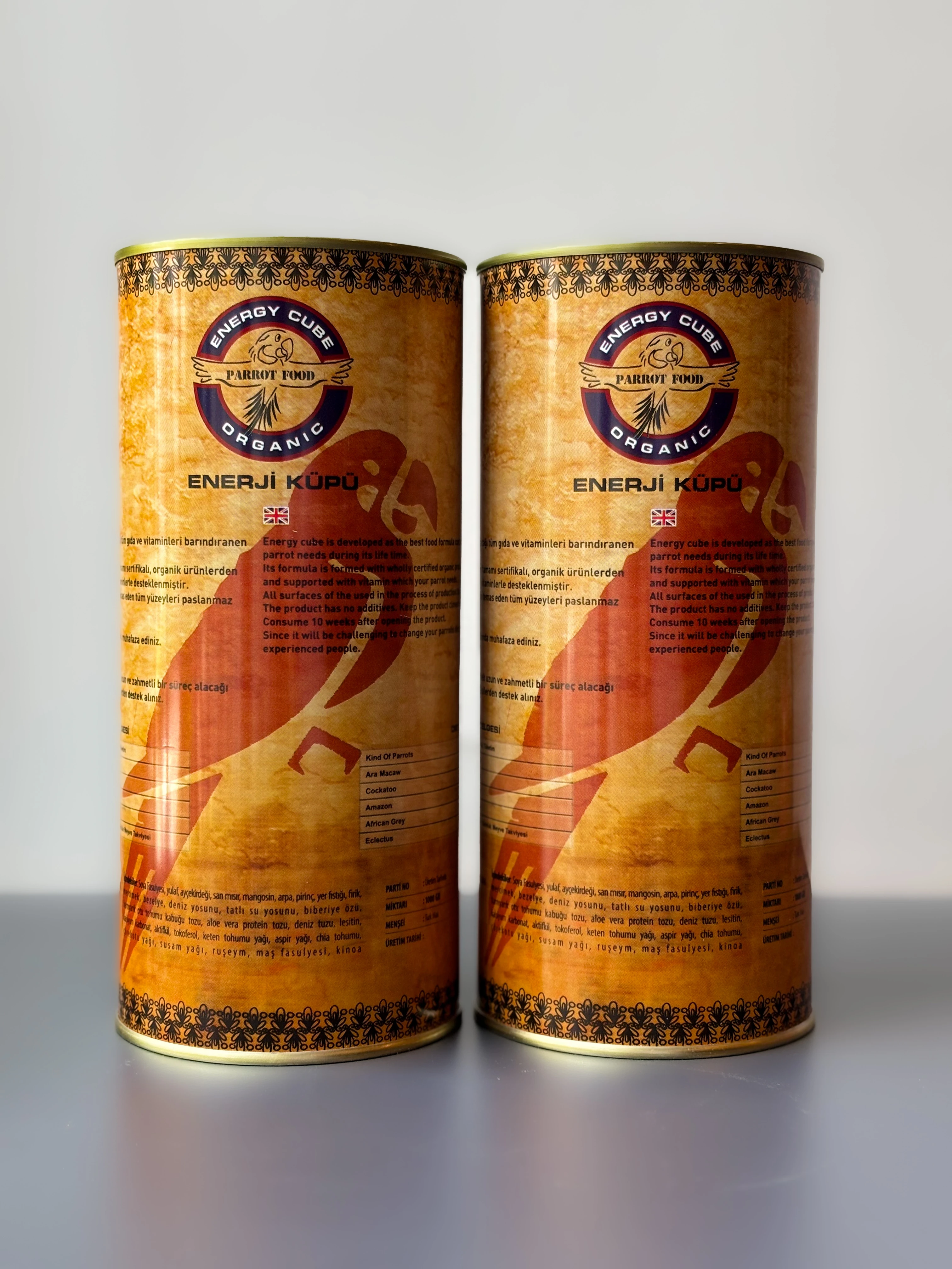 Papağan Pelet Yemi Organik 1 kg × 2