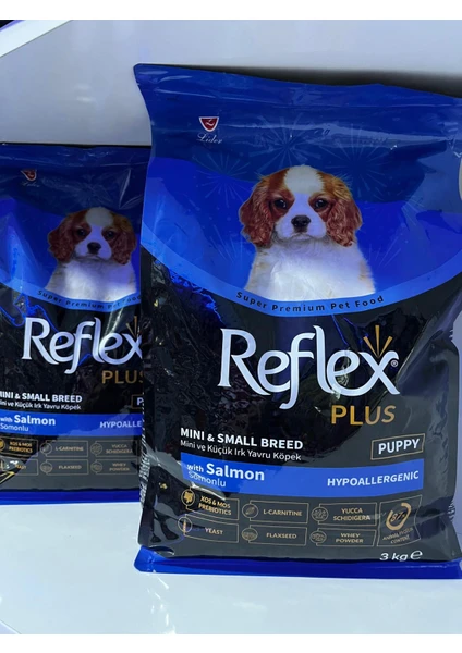 Reflex Plus 3 kg 2 Li Somonlu Küçük Irk Yavru Köpek Maması