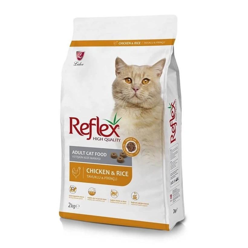 Reflex Tavuklu & Pirinçli Yetişkin Kedi Maması 15 kg