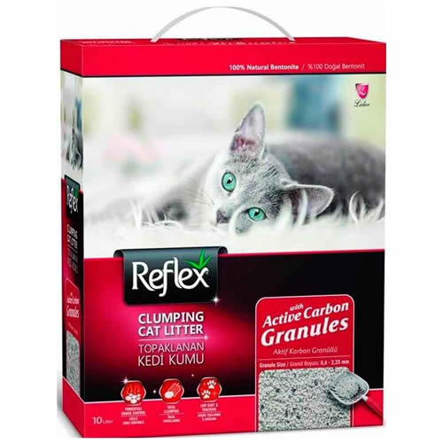 Reflex Box 10 Lt Granul Active Carbon Kedi Kumu