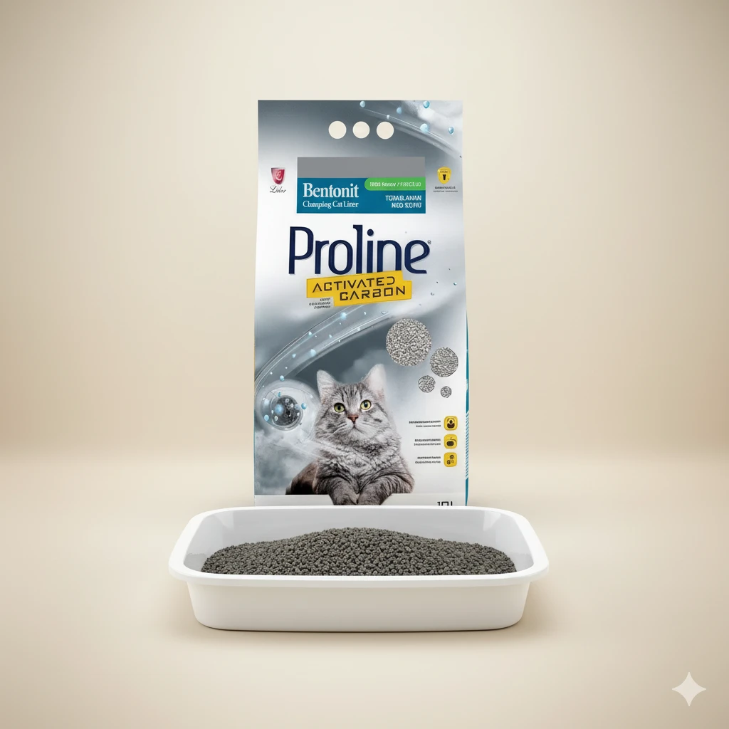 Proline Aktif Karbonlu Bentonit Kedi Kumu 10 L