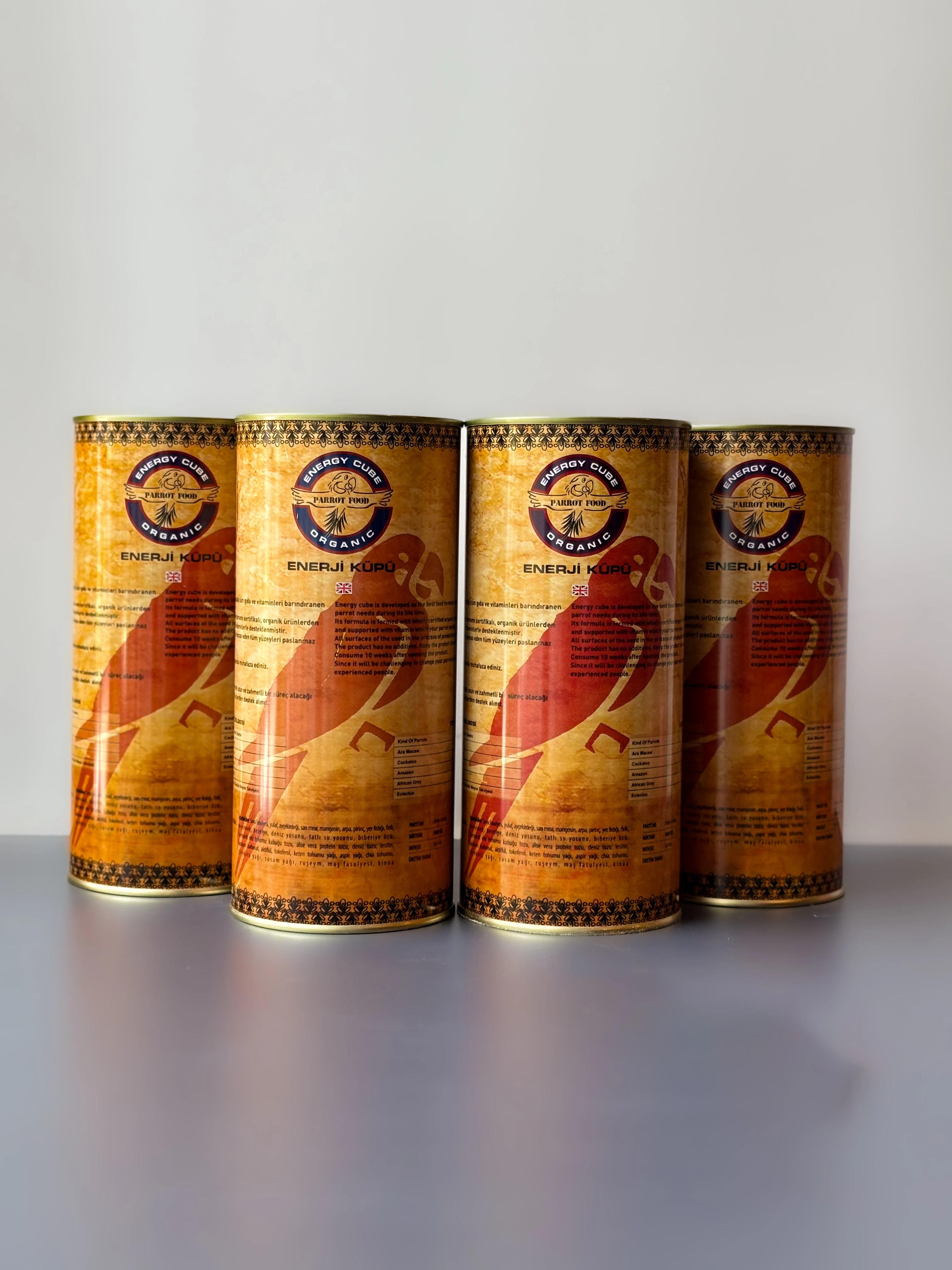 Papağan Pelet Yemi Organik 1 kg × 4