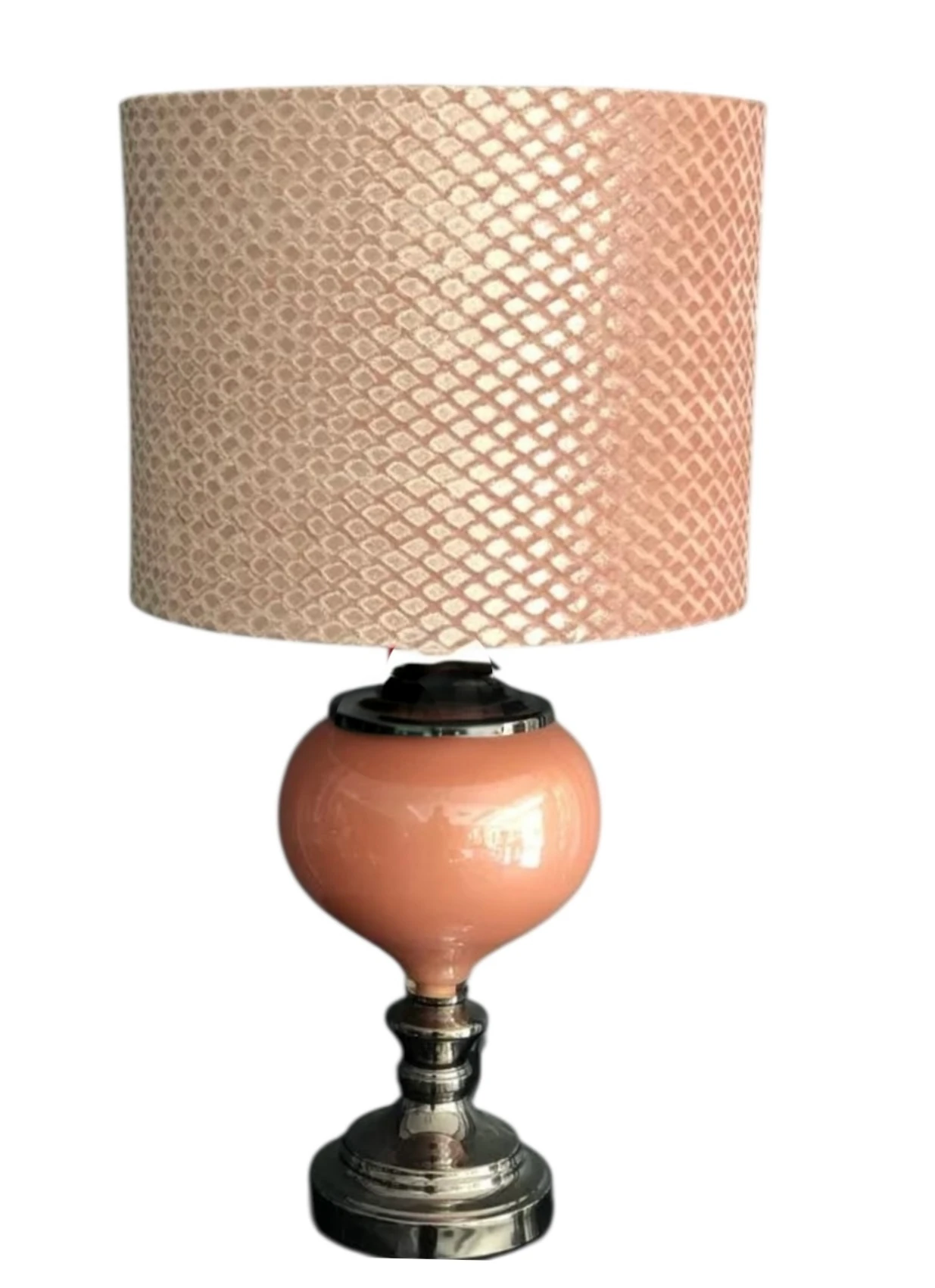 Pembe Şapkalı Abajur 