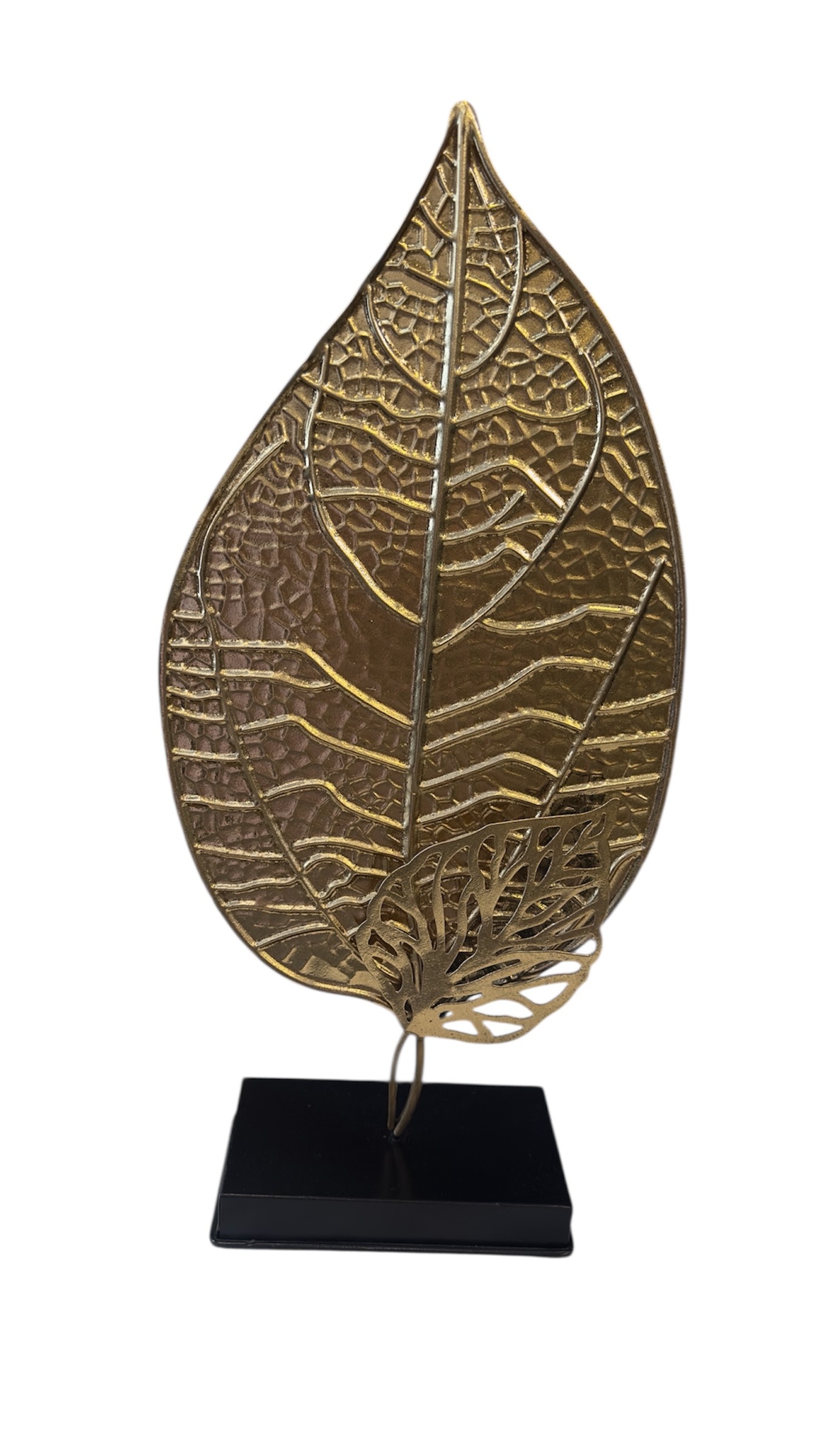 Gold Metal Yaprak Obje 