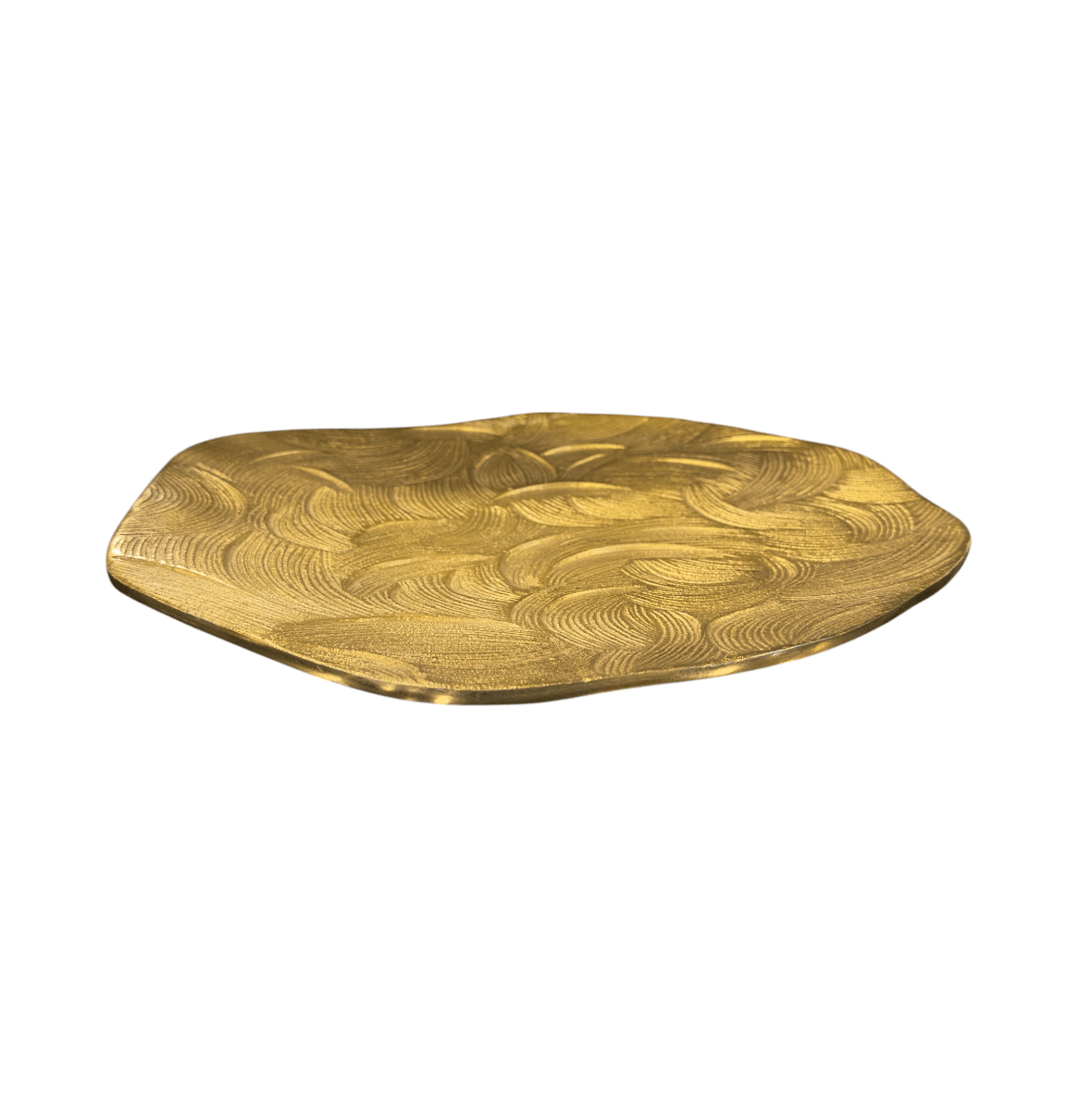 Gold Döküm Dövme Desenli Tabak 