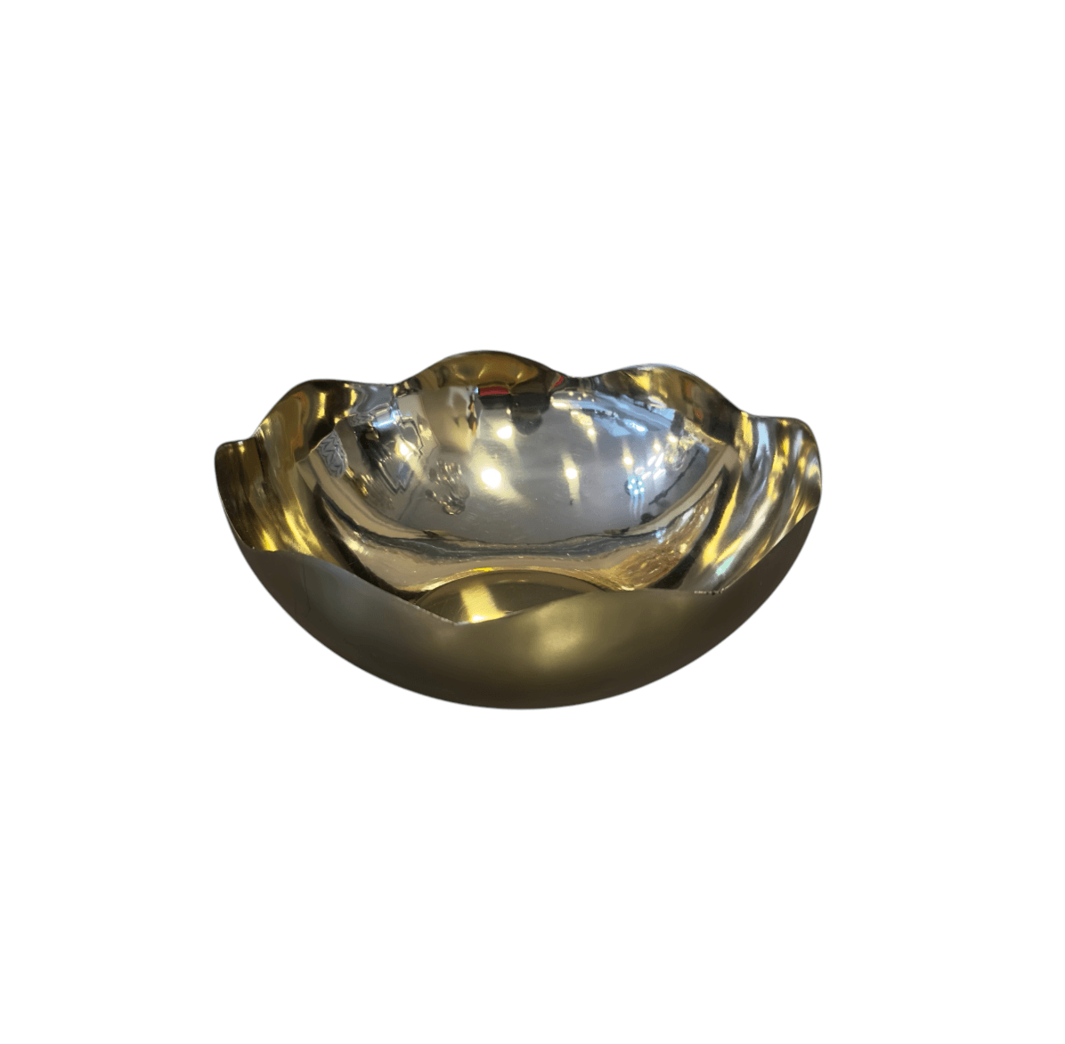 Gold Metal Dekoratif Tabak 