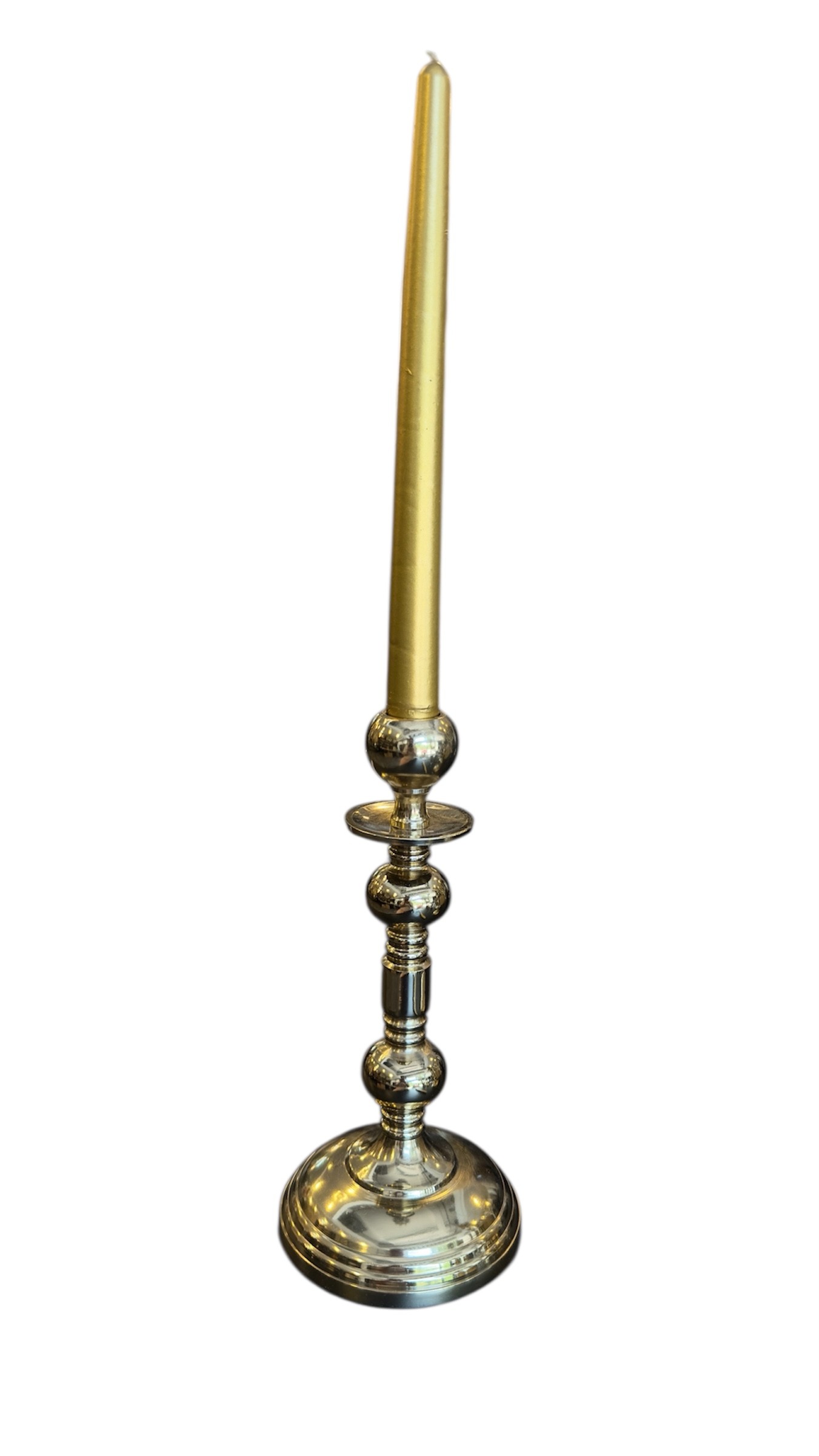 Gold Metal Kaplama Burgu Desenli 2'li Mumluk