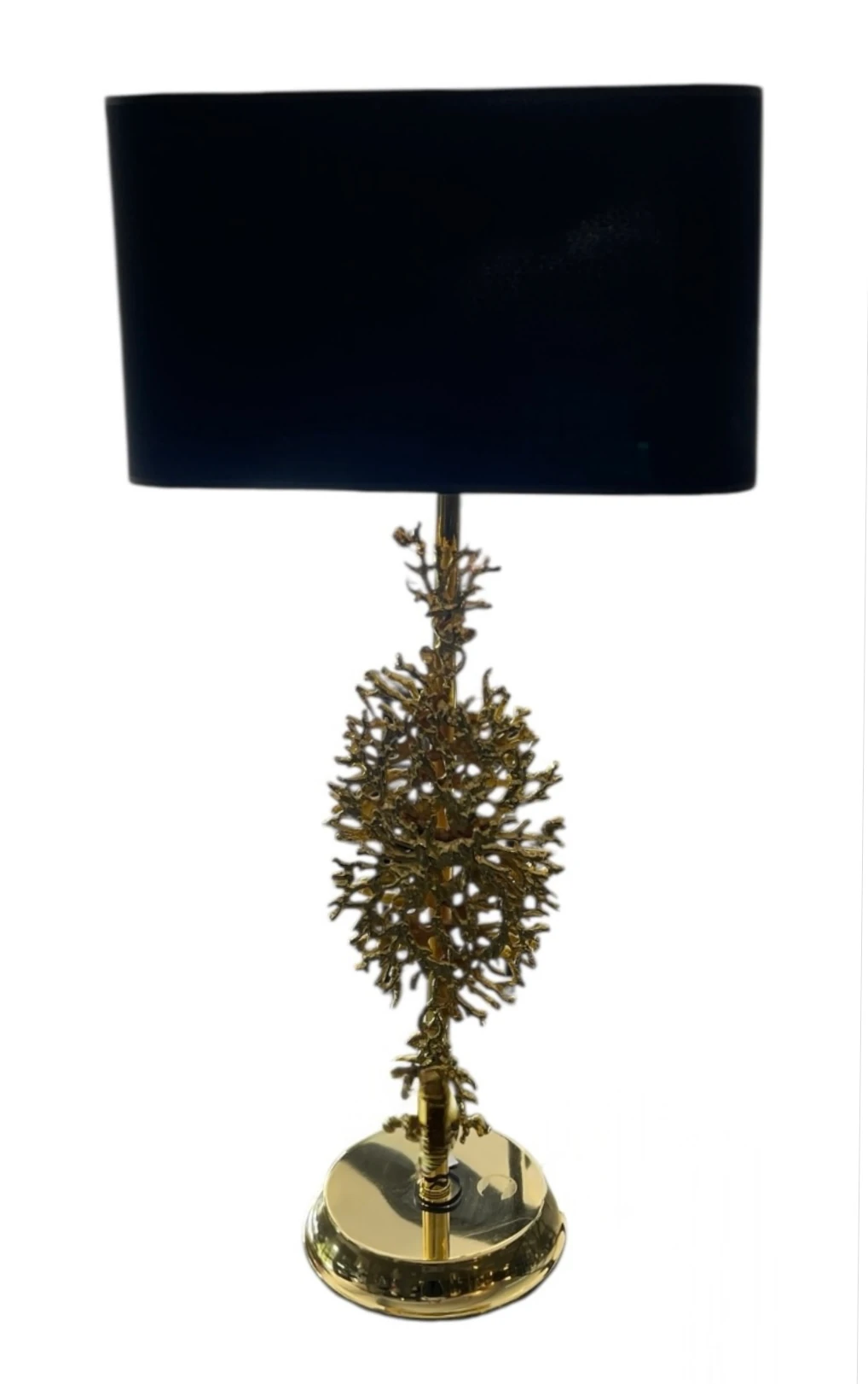 Gold Mercan Siyah Şapka Abajur