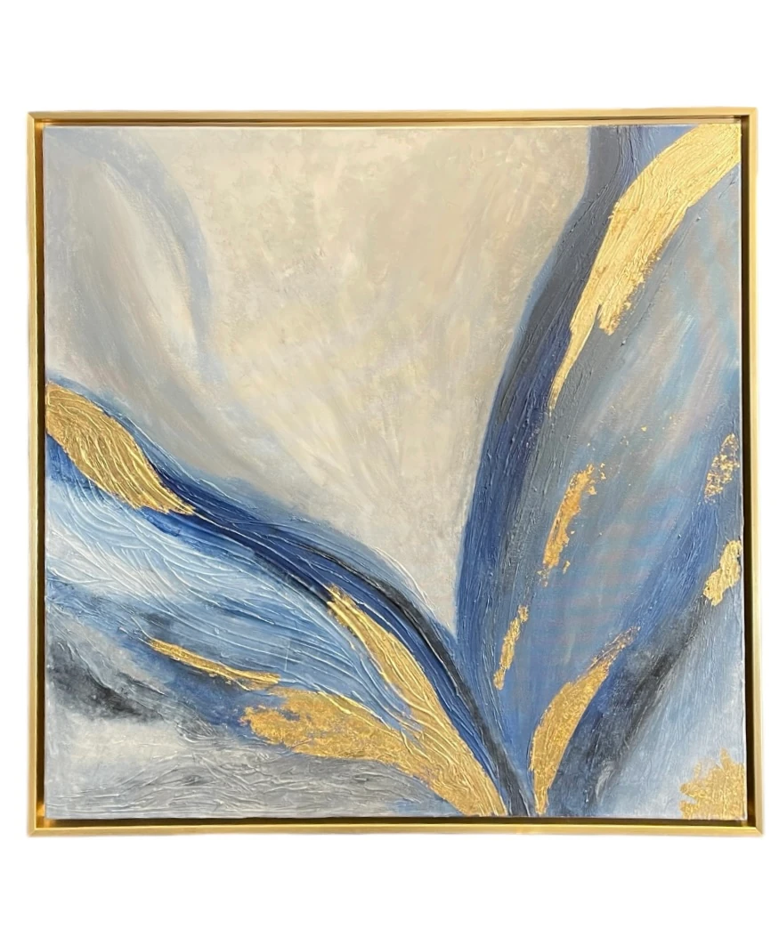Mavi Gold Yağlı Boya Tablo 