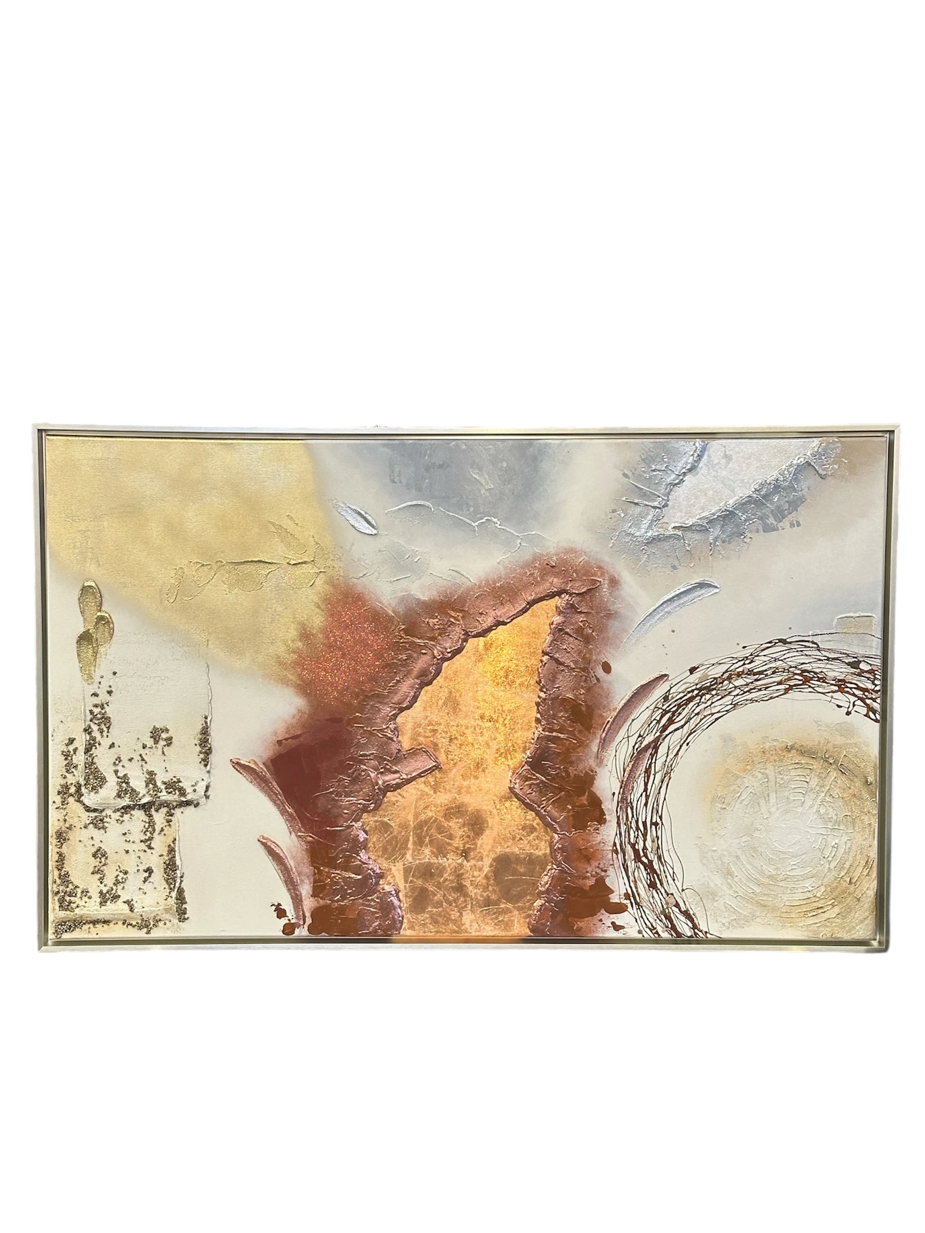 Turuncu Bronz Yağlı Boya Tablo 