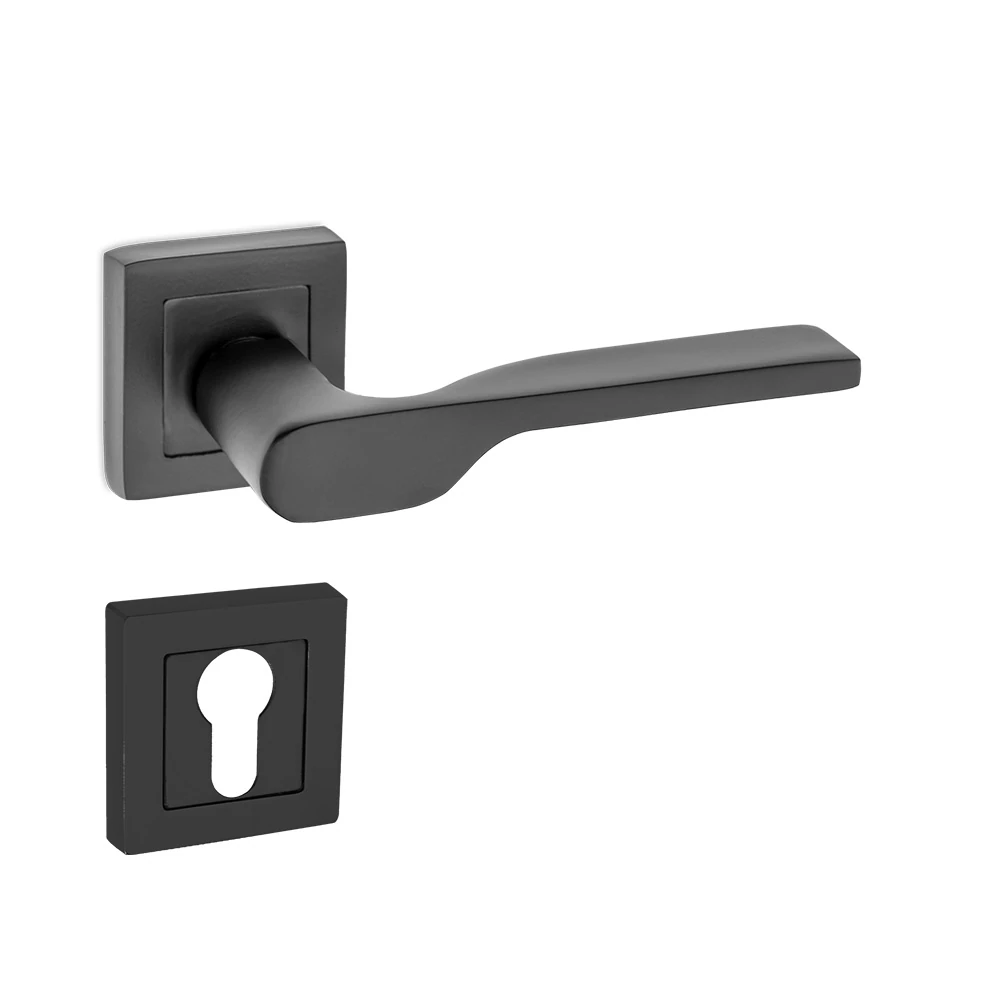 Max Firuze Kapı Kolu Matsiyah Kare Rozetli YALE SAĞ