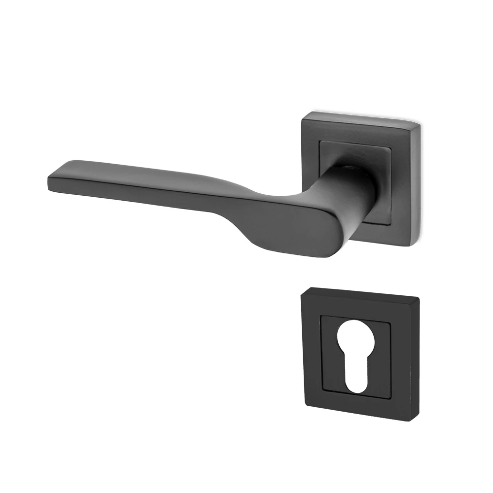 Max Firuze Kapı Kolu Matsiyah Kare Rozetli YALE SOL