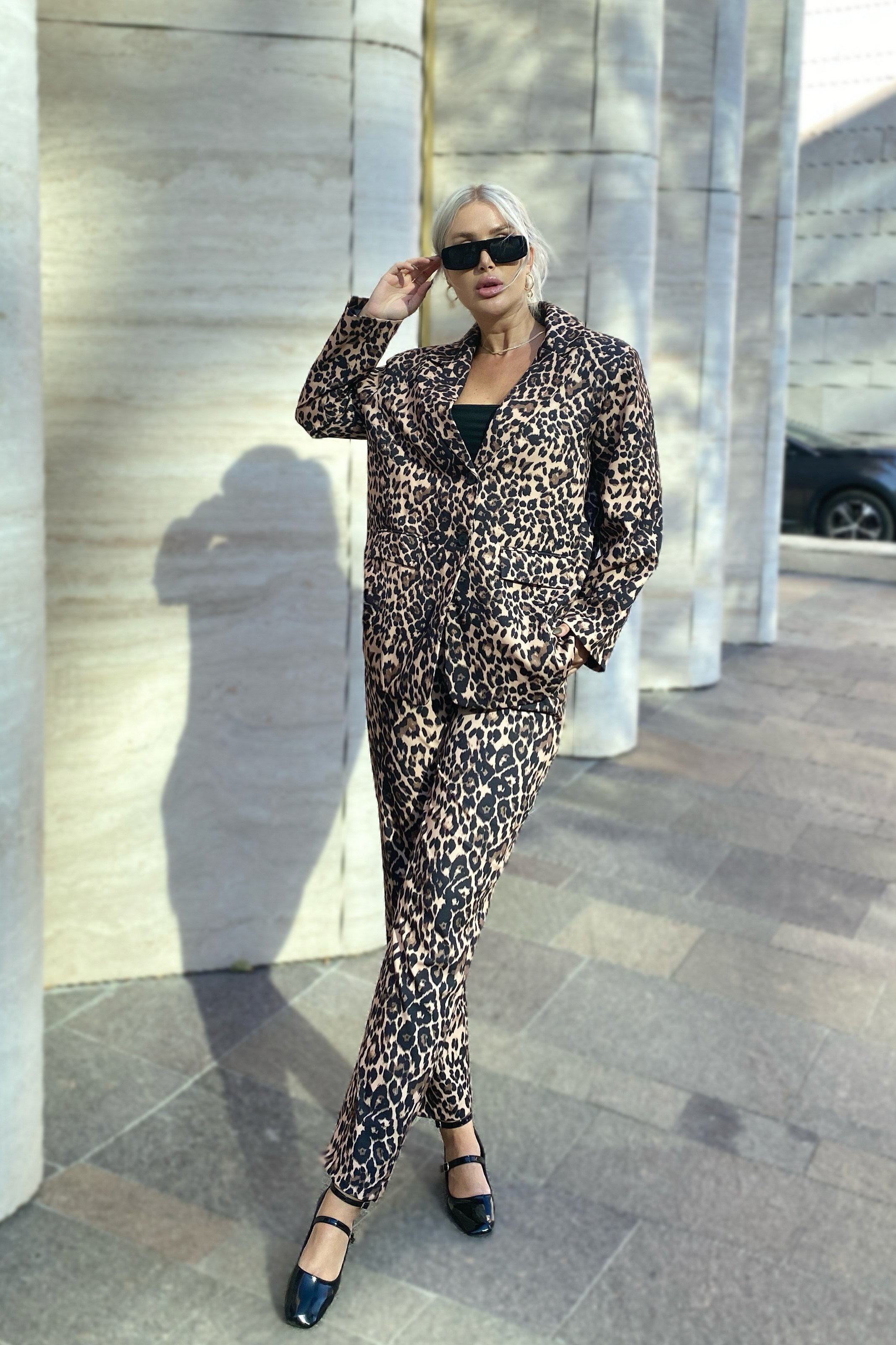 Leopar Blazer Ceker