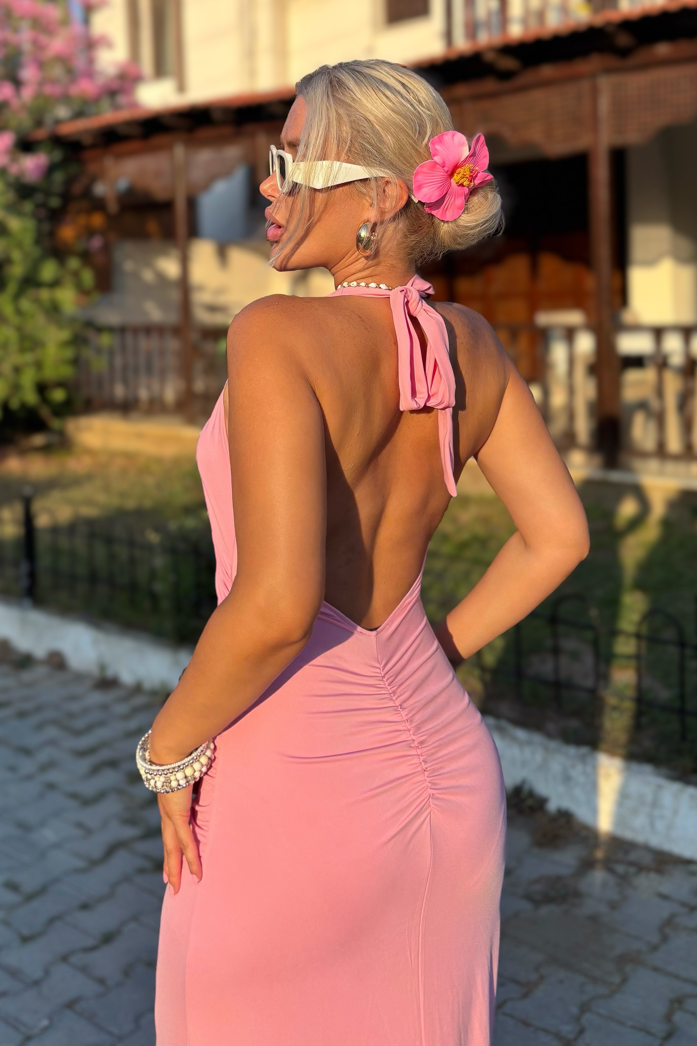 Leonne Elbise - Pembe