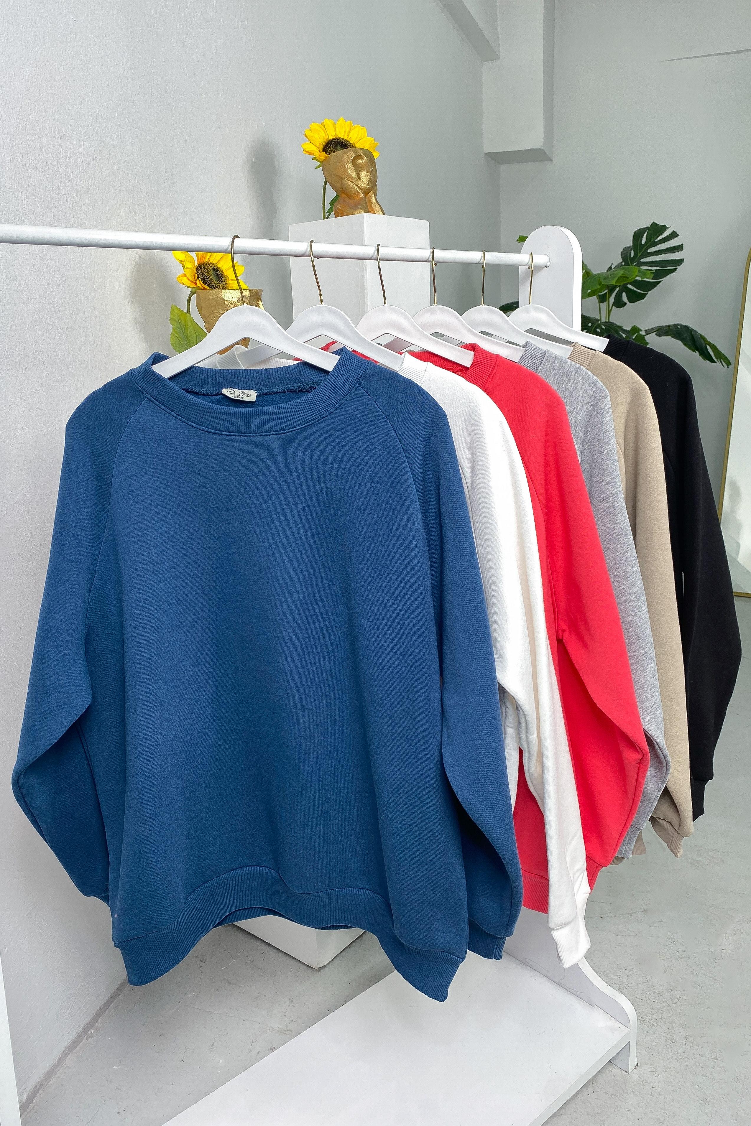 3 İplik İçi Polar Sweatshirt