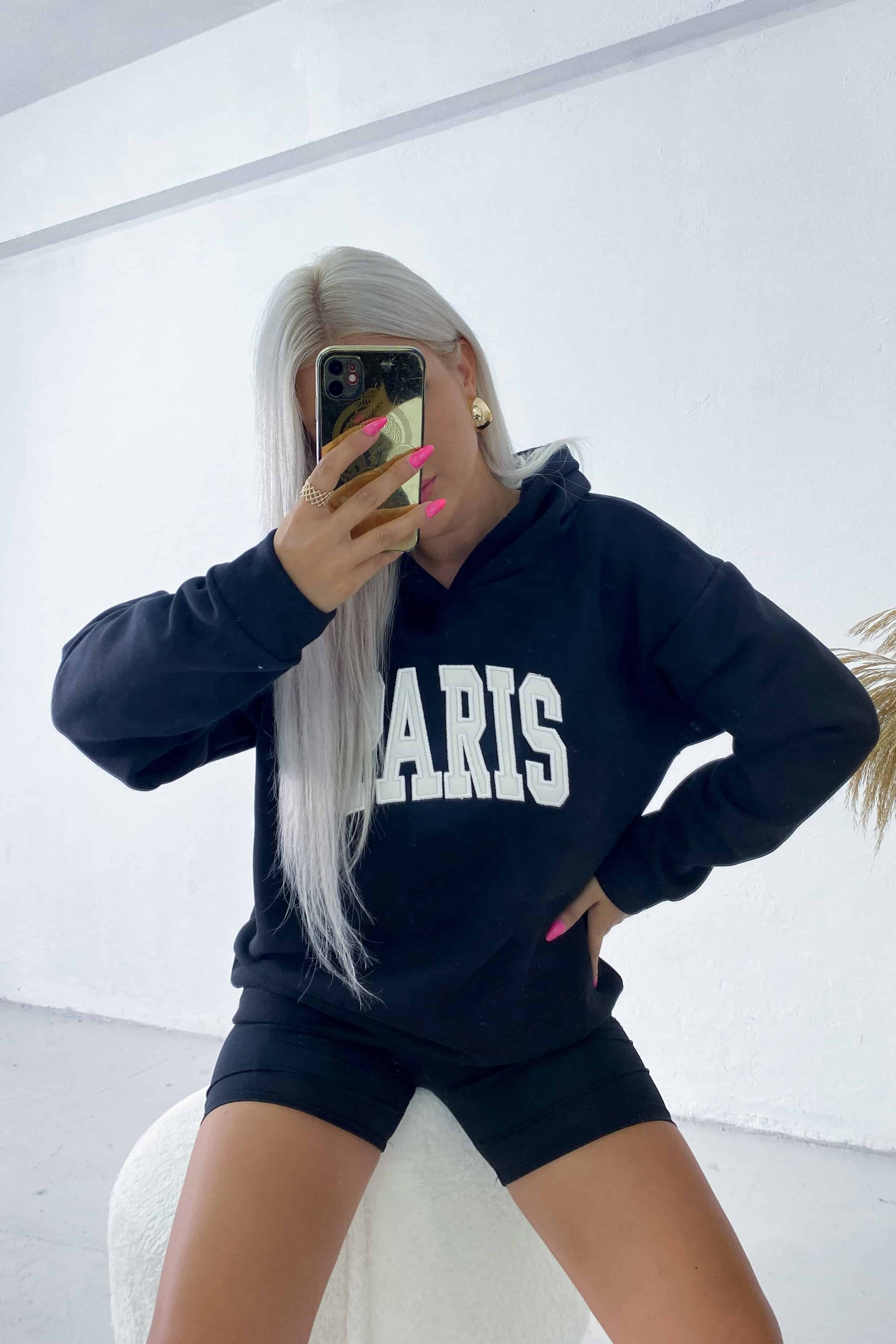 Paris Nakışlı Sweatshirt