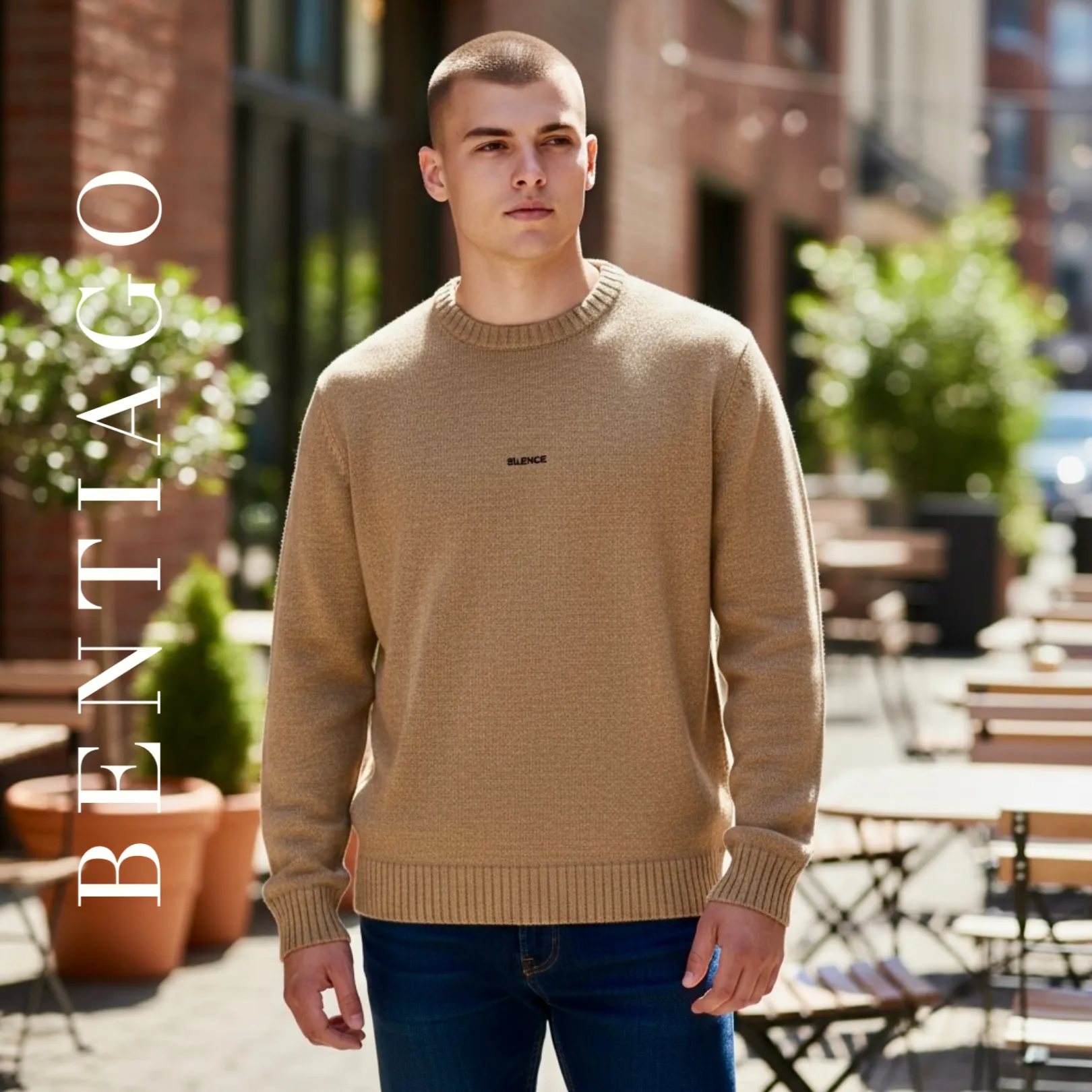 Açık Kahve Triko Kazak