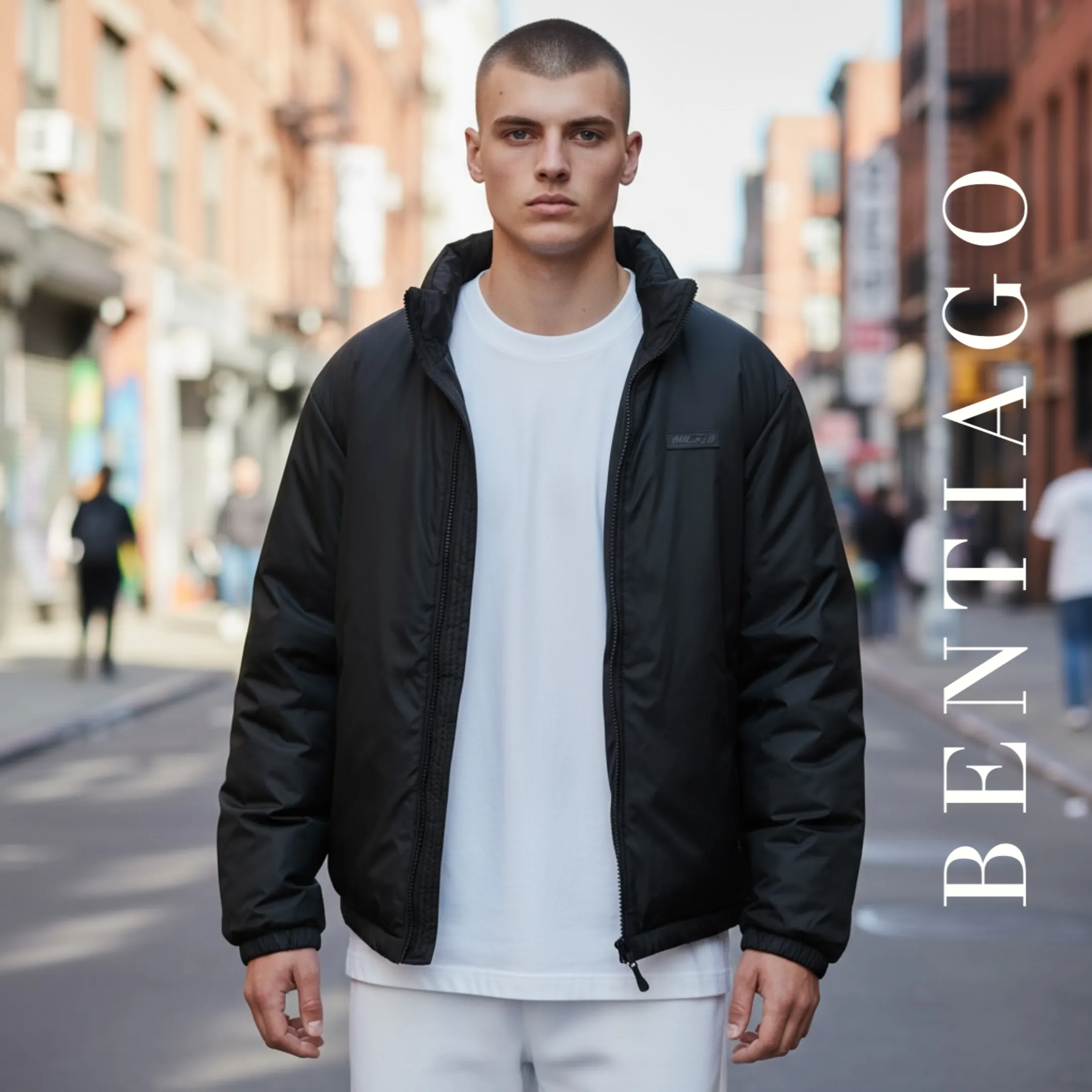 Siyah Su Geçirmez Premium Ceket