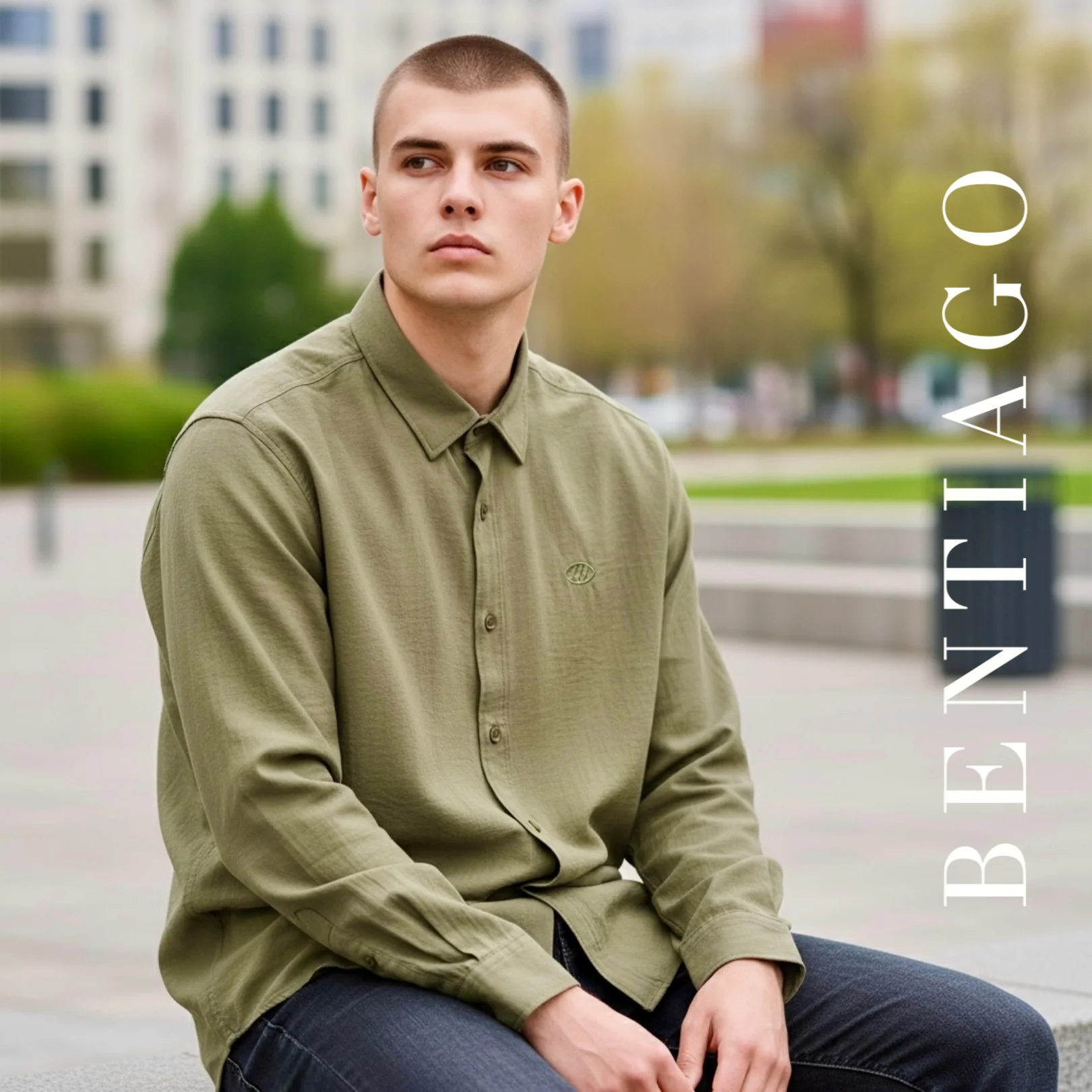 Rahat Kumaş Haki Gömlek