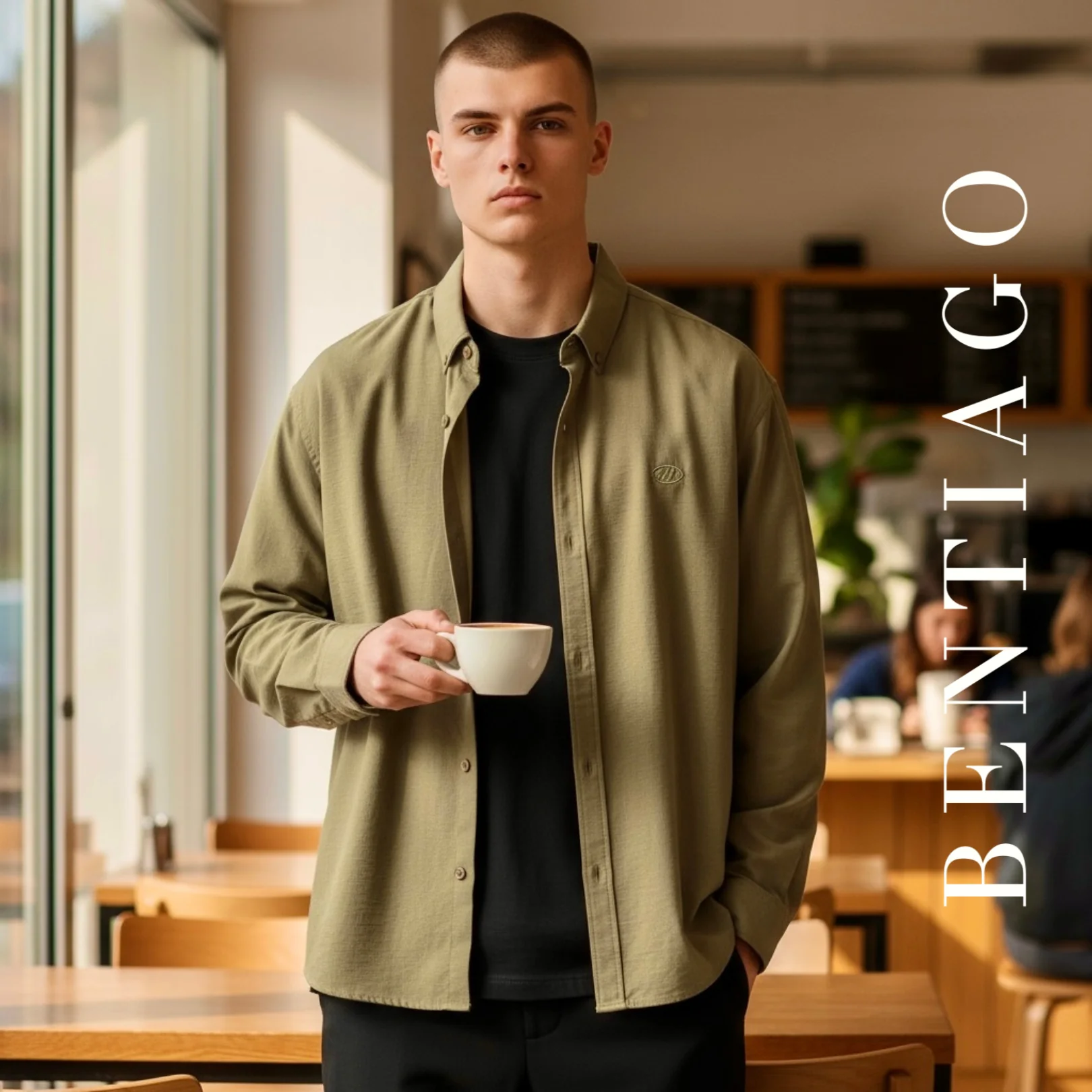 Rahat Kumaş Haki Gömlek