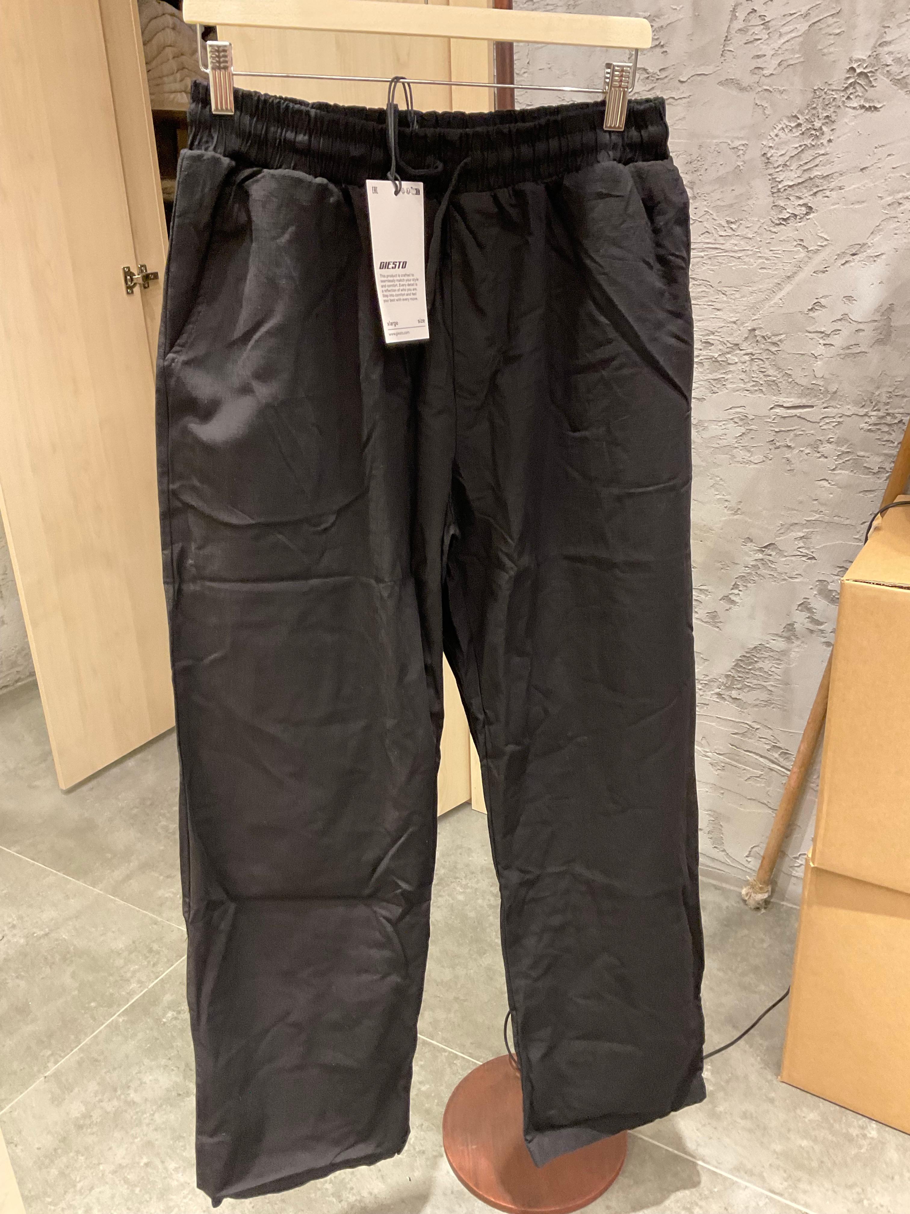 Giesto Siyah Keten Pantolon G5232-28