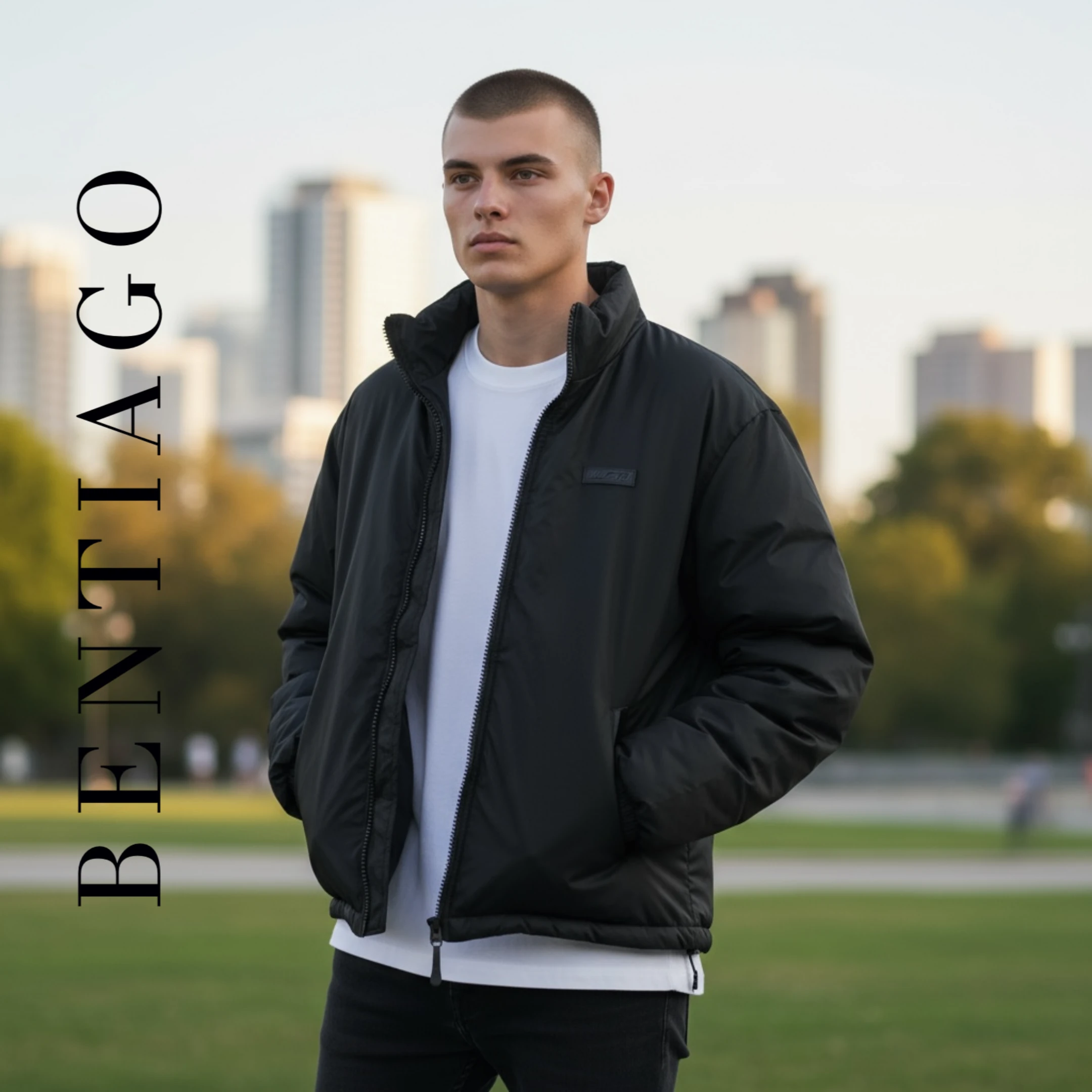 Siyah Su Geçirmez Premium Ceket