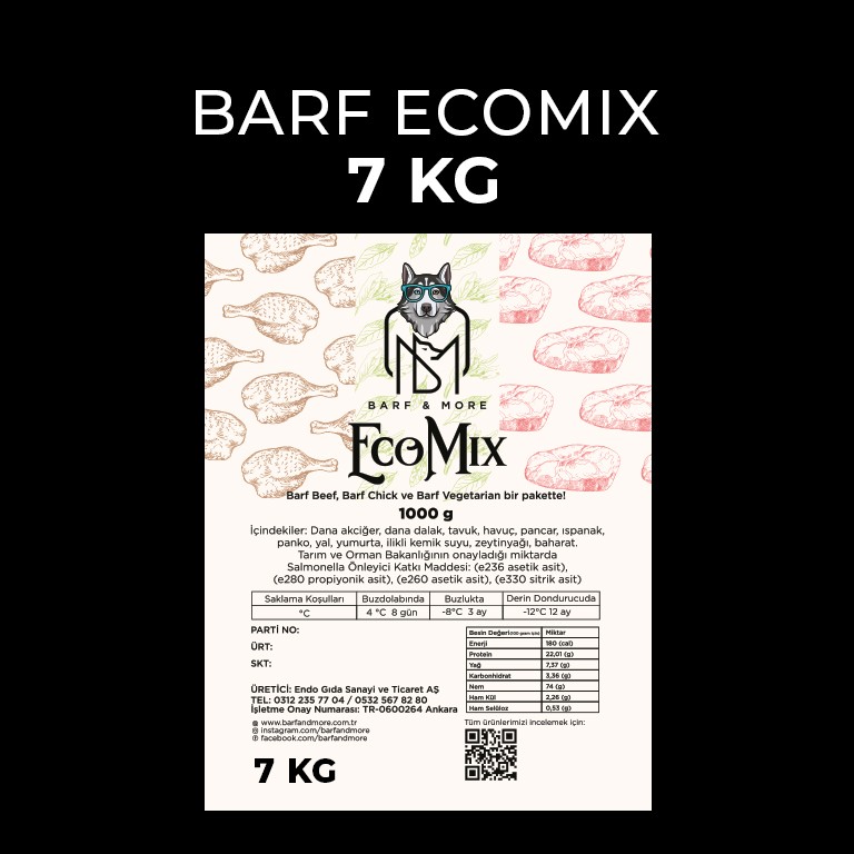 ECOMIX 7 KG (1000 Gr. Aç Bitir Paketlerde)