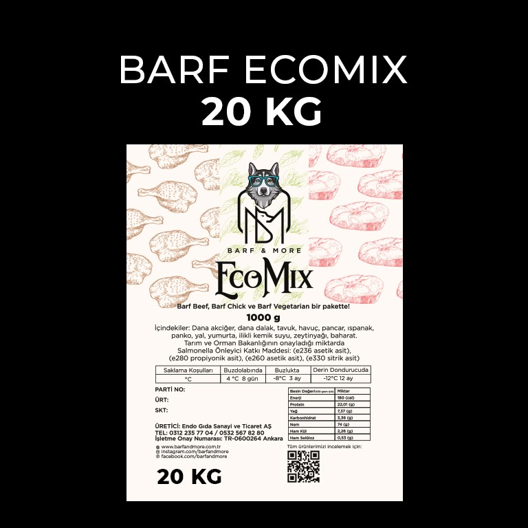 ECOMIX 20 KG (1000 Gr. Aç Bitir Paketlerde)