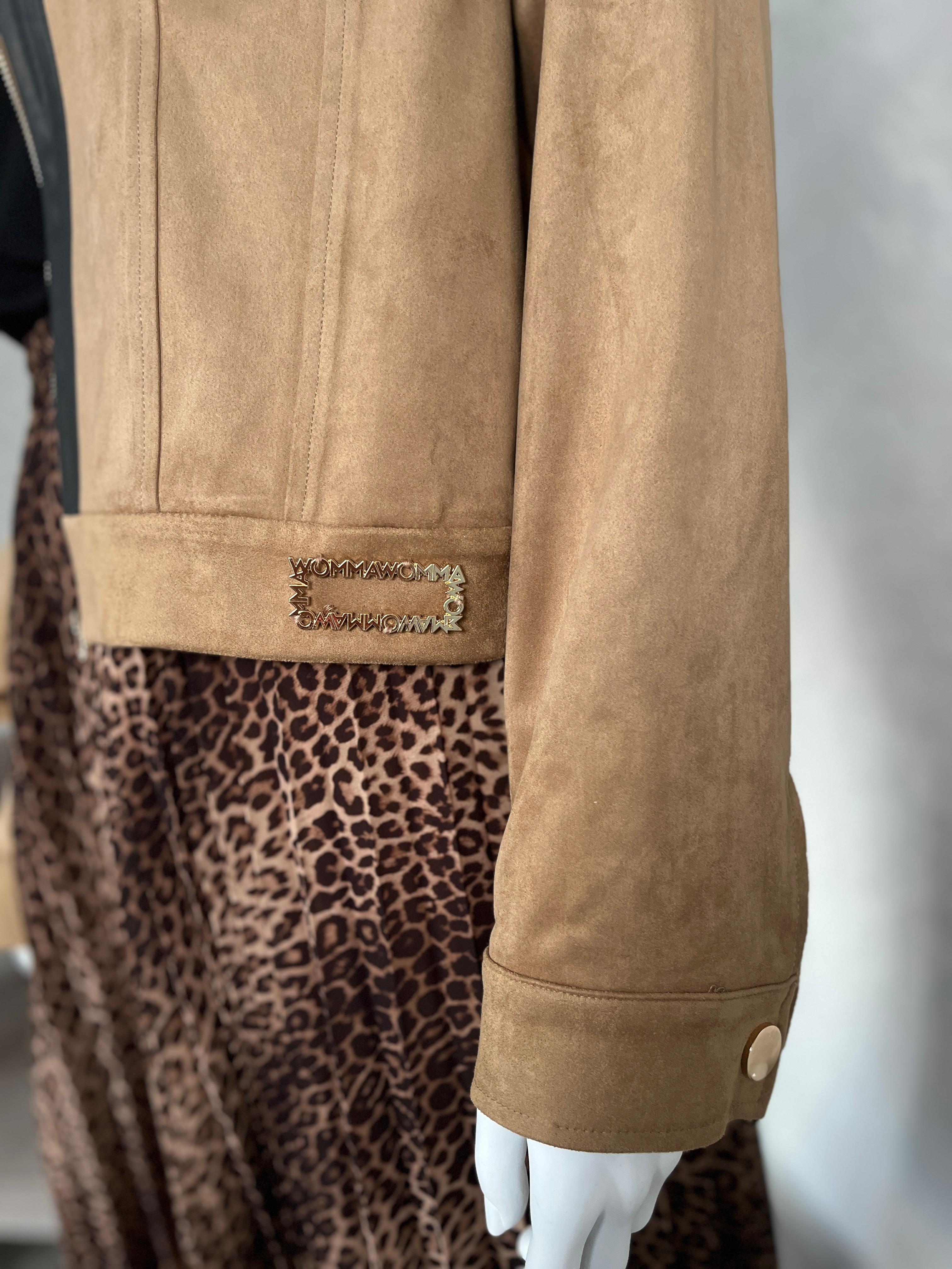 Süet Ceket, Leopar İpek Şifon Etek Takımı