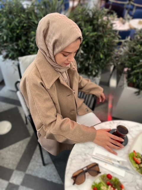 Vizon Reglan Kol Oversize Kaşe Kaban