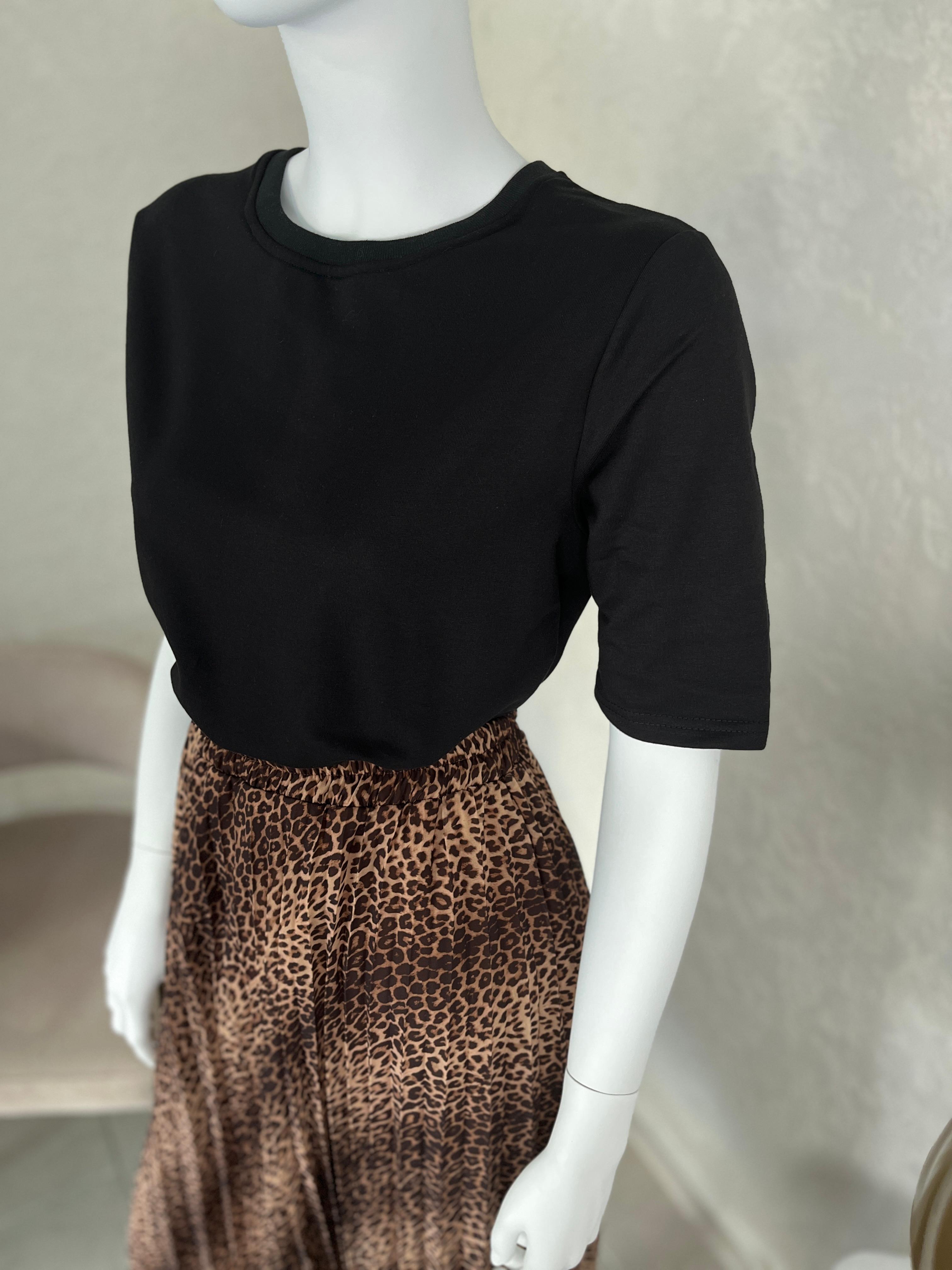 Süet Ceket, Leopar İpek Şifon Etek Takımı