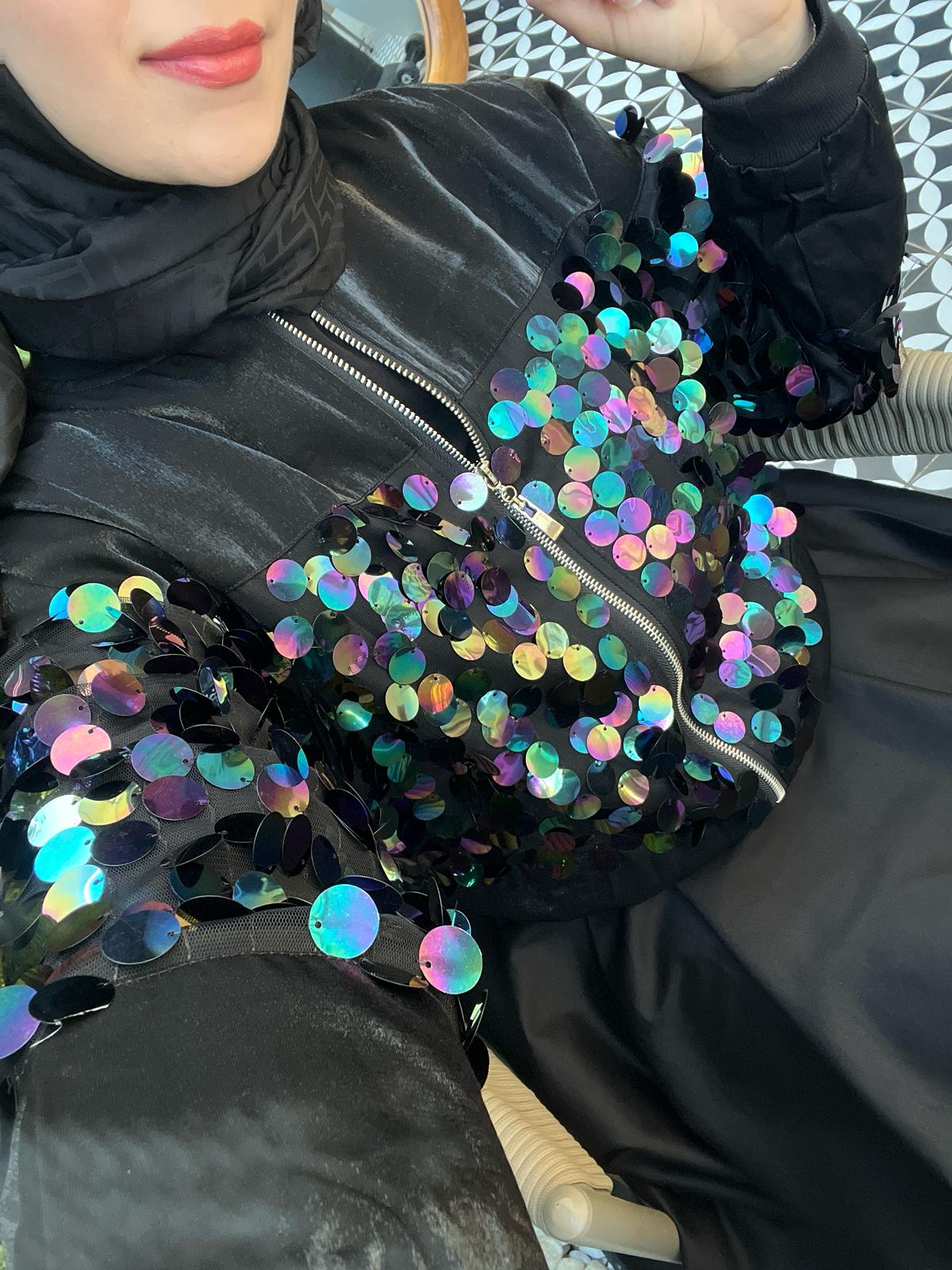 Pullu Astarlı  Fermuarlı Ceket